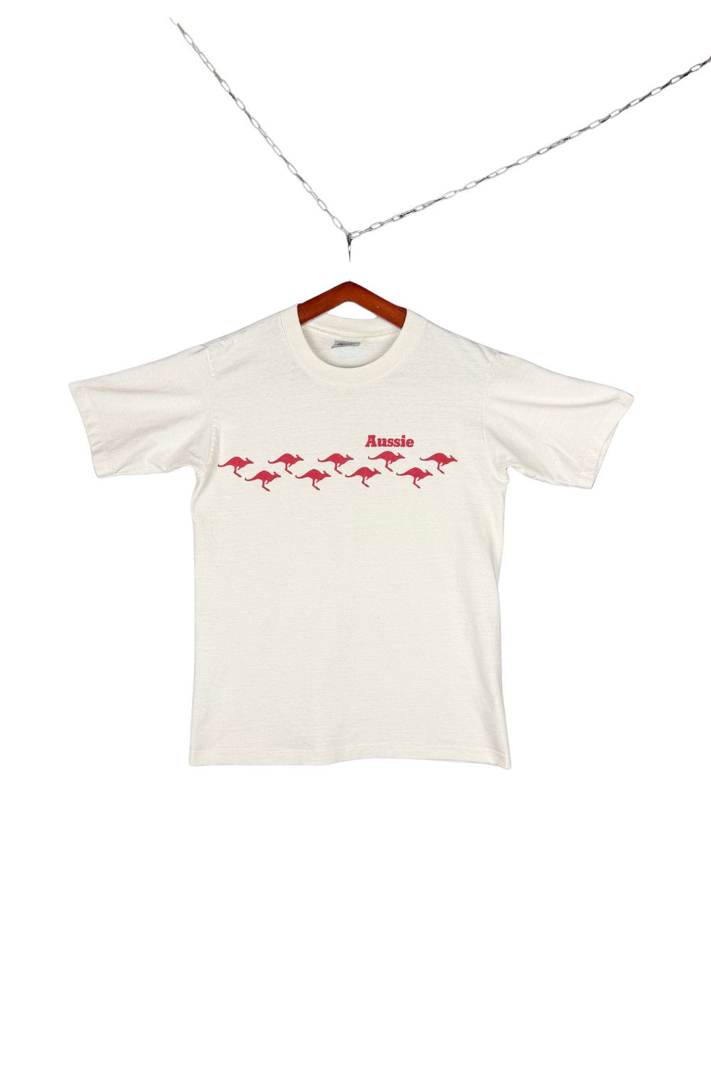 Vintage 90s Aussie Kangaroo Graphic Tee Oneita Minimal T-Shirt Size US M / EU 48-50 / 2 - 1 Thumbnail