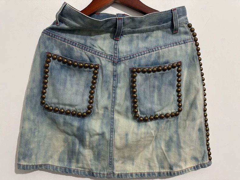 Gucci GucciHeavy industry denim fashion skirt 2503-Nextarrow Size 25" / US 0 / IT 36 - 2 Thumbnail