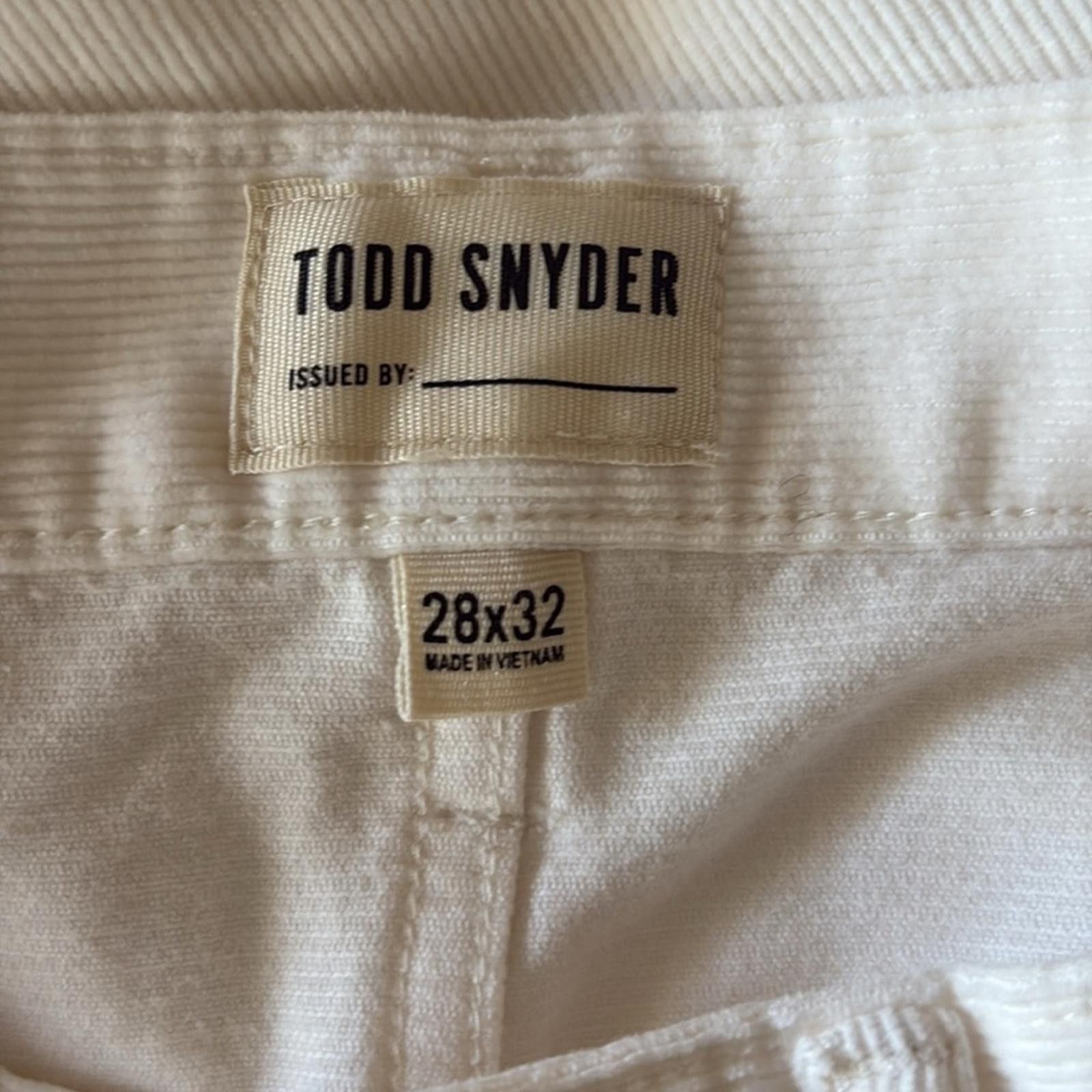 Todd Snyder Todd Snyder New York Slim Fit 5-Pocket Corduroy Pant White Size US 28 / EU 44 - 9 Thumbnail