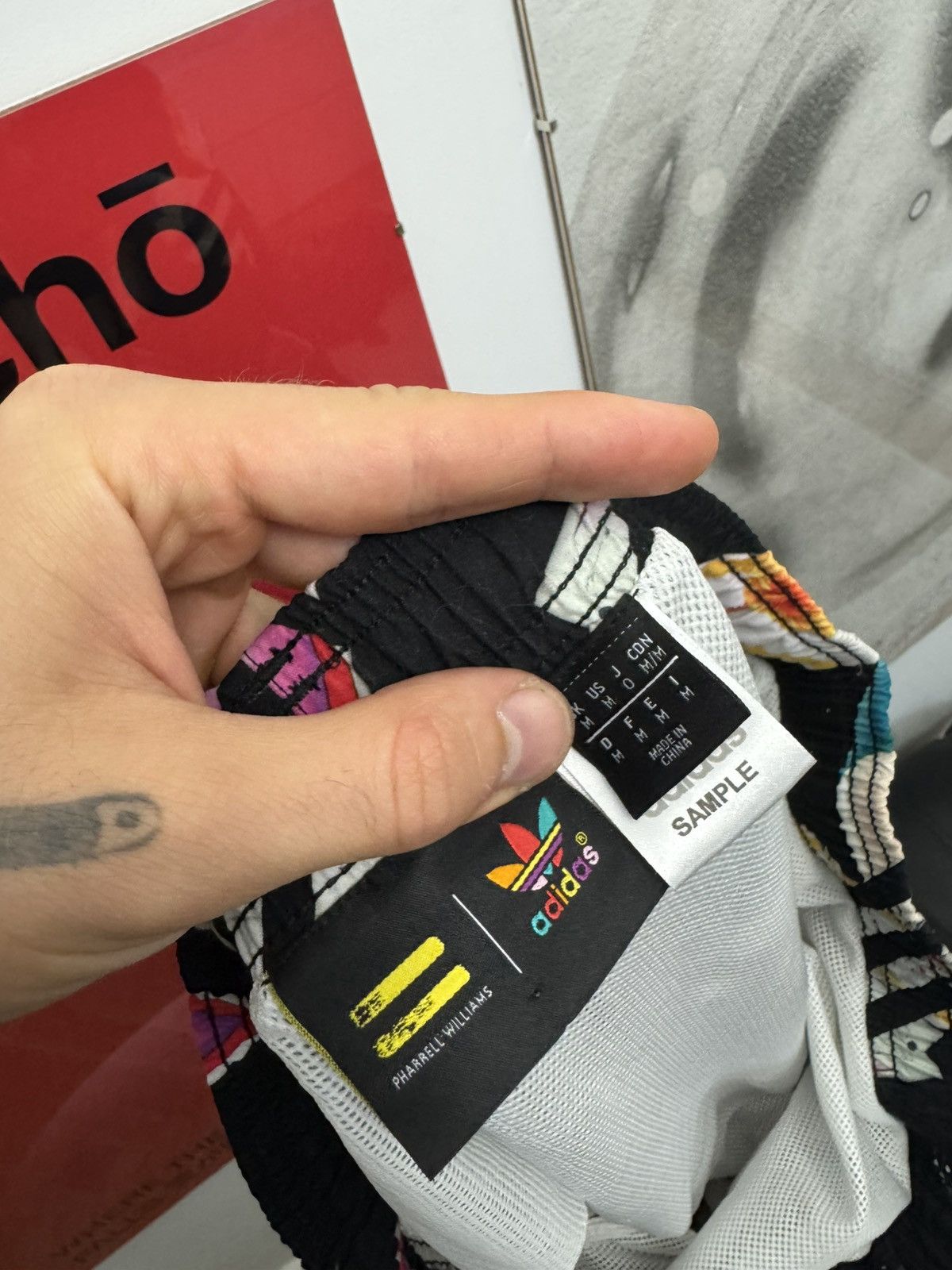 Adidas × Pharrell SS15 Adidas Pharrell Williams Sample Shorts Multi Logo Swim Size US 31 - 4 Thumbnail