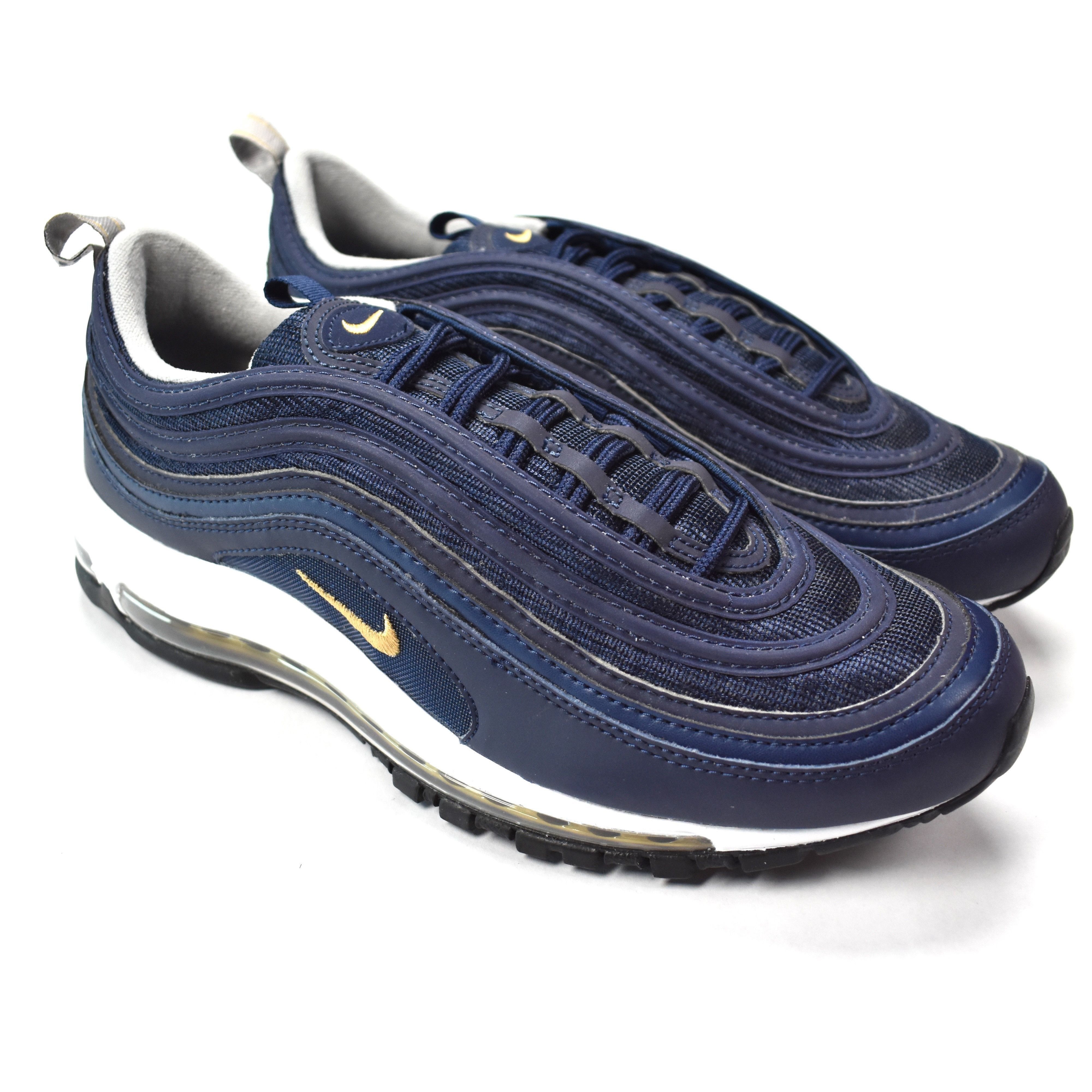 Nike Air Max 97 Navy Gold DS Size US 10 / EU 43 - 1 Preview
