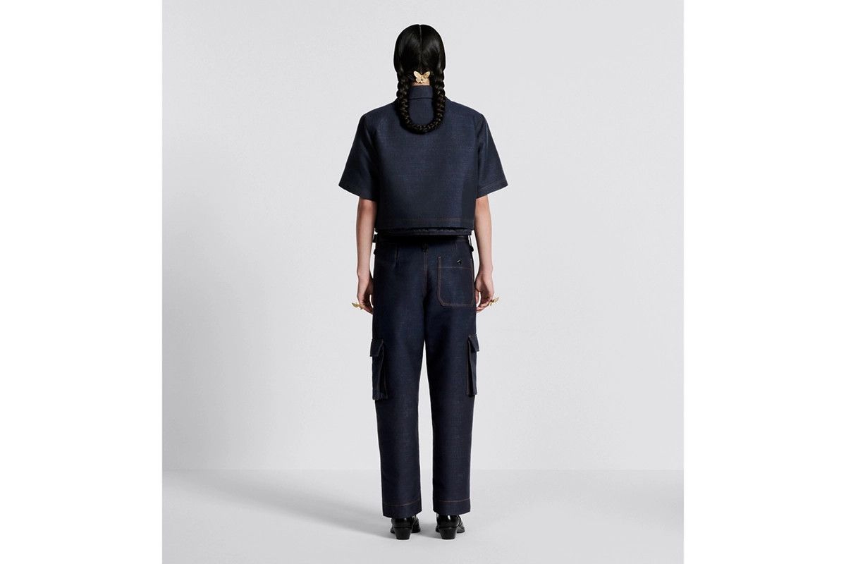 Dior o1bcso1str0225 Belted Cargo Pants in Deep Blue Size 28" / US 6 / IT 42 - 6 Thumbnail