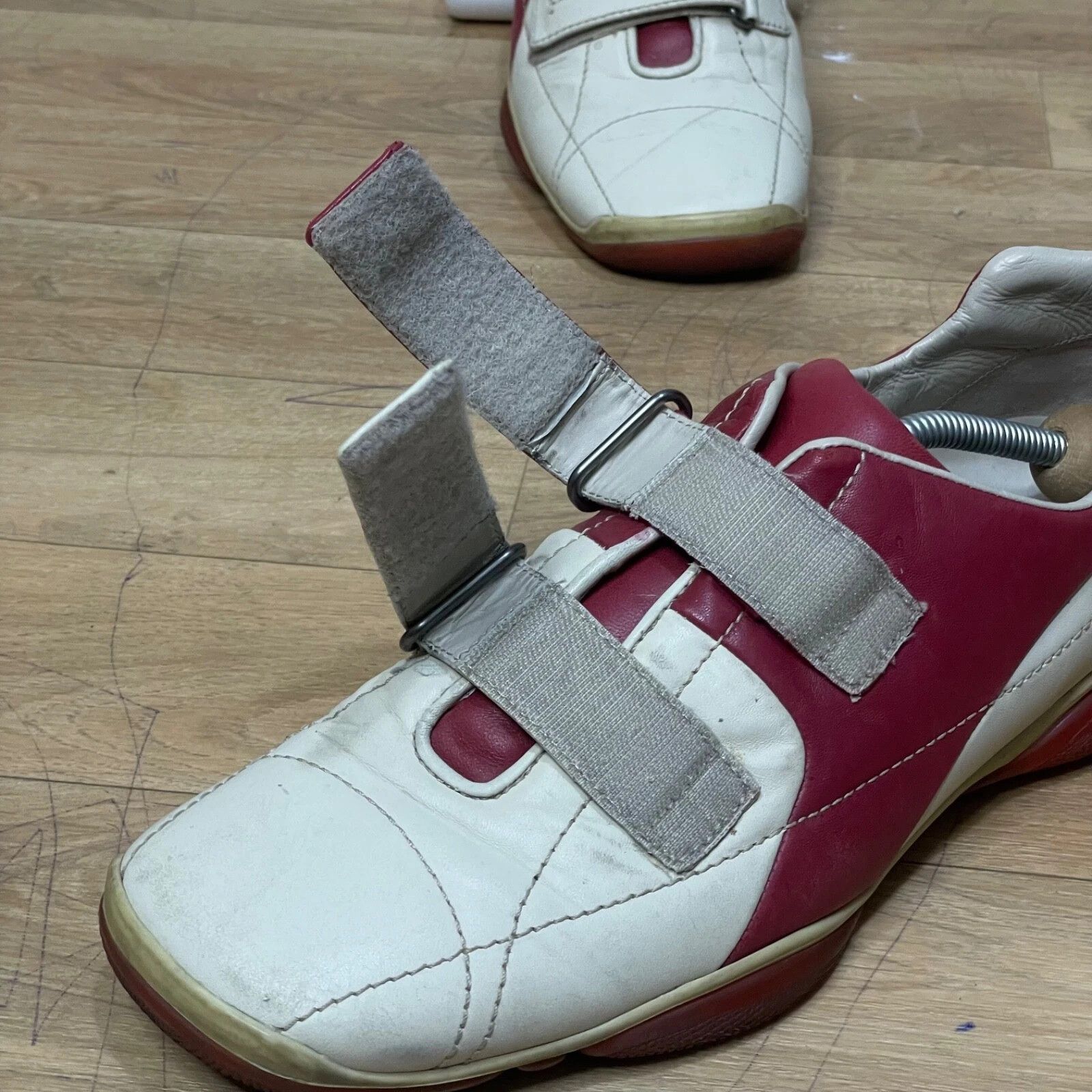 Prada PRADA Linea Rossa Shoes Leather Sneakers Low Top made italy Size US 10 / EU 43 - 9 Thumbnail