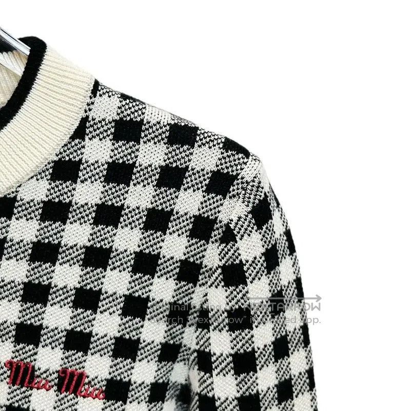 Miu Miu Miu Miu Color-Blocked Cotton Blend Sweatshirt . Size L / US 10 / IT 46 - 3 Thumbnail