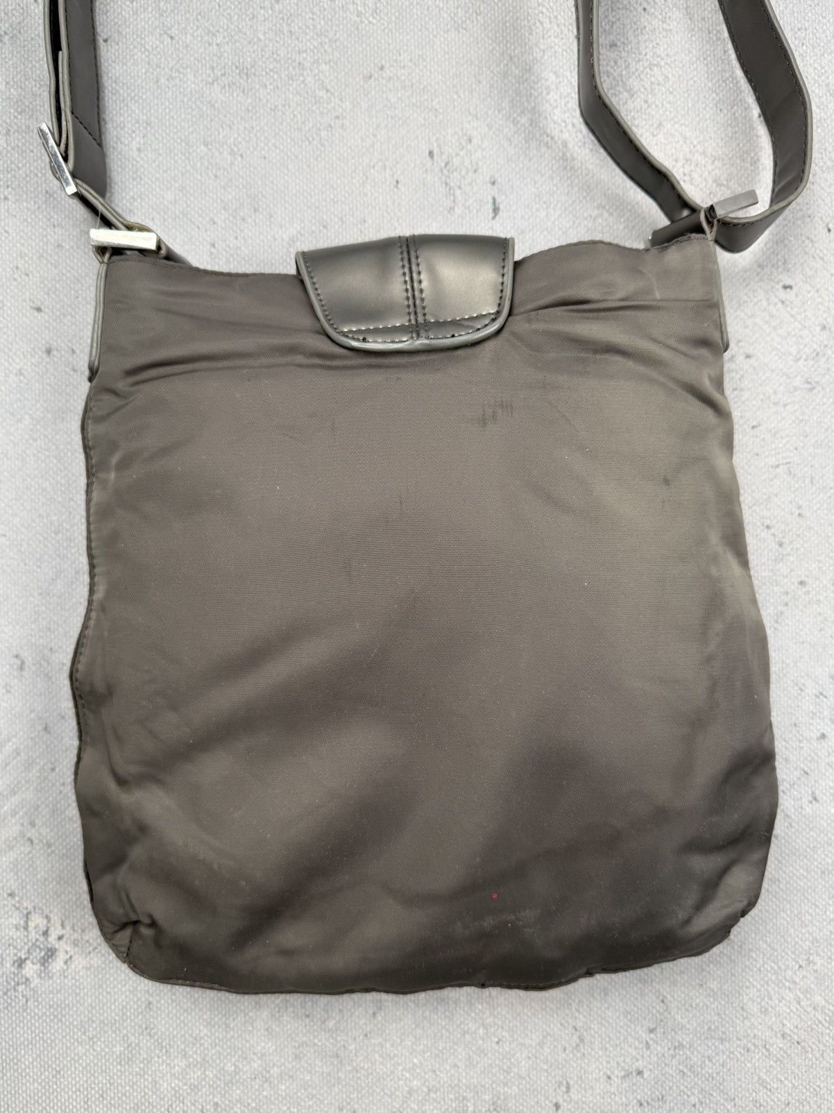 Mugler Vintage Mugler Star Logo Nylon Shoulder Bag Grey Crossbody Size ONE SIZE - 2 Thumbnail