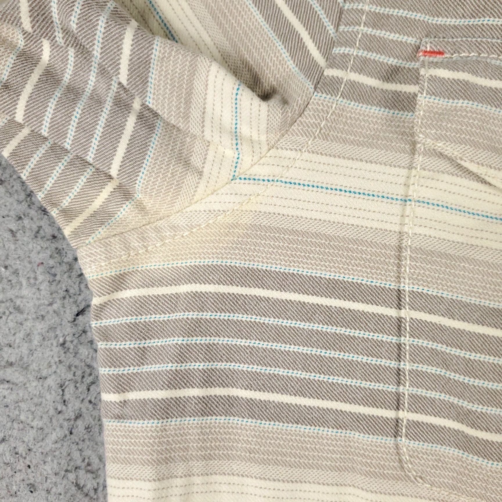 Tommy Bahama Tommy Bahama Shirt Mens Small Beige Striped Cotton Button Up Long Sleeve - Casual, Classic, Beach, Tropical Mens Shirt Size US S / EU 44-46 / 1 - 3 Thumbnail