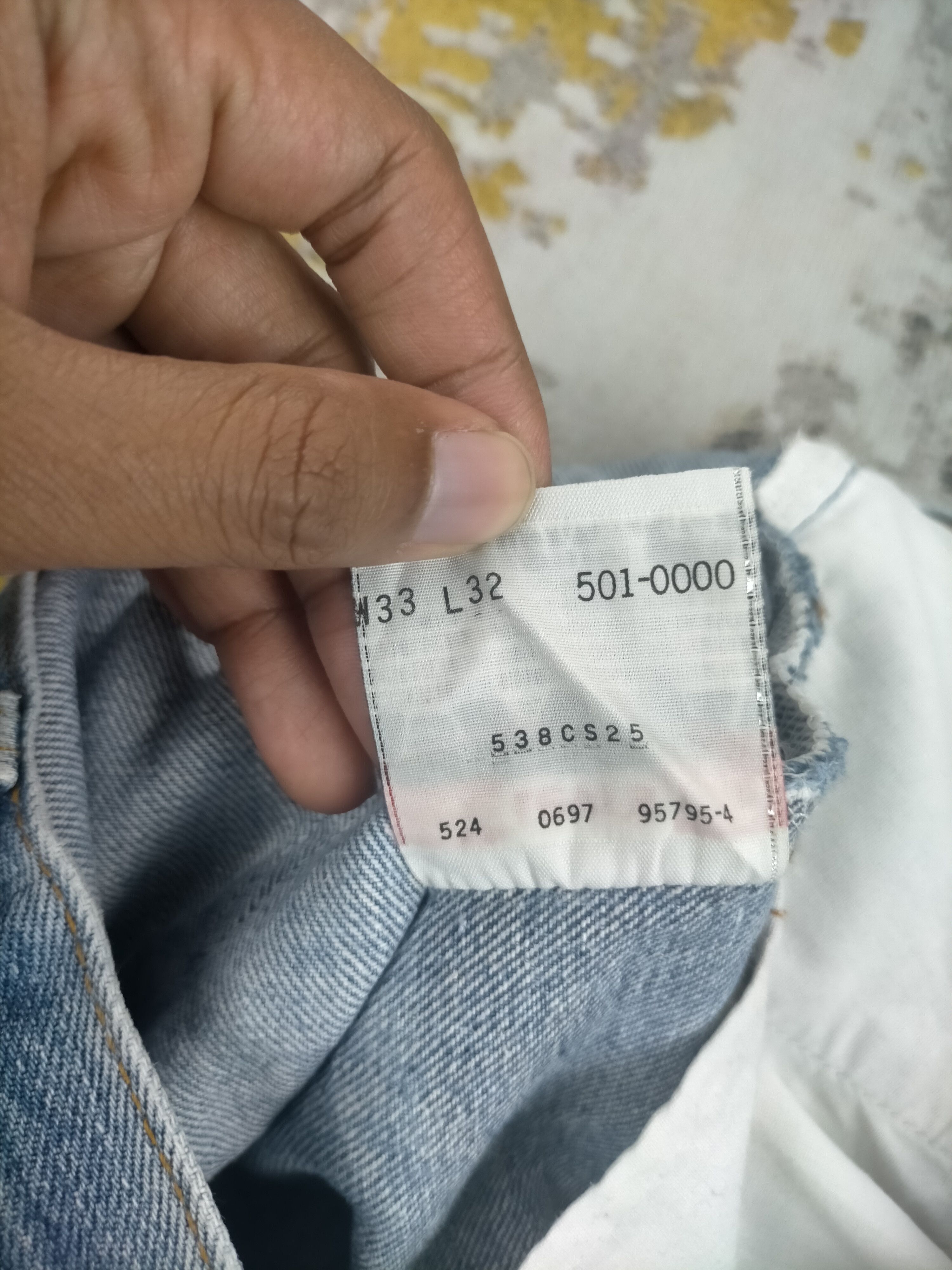 Levi's 🔥90s Levis 501 Button 524 Washed Distressed Jeans Size US 32 / EU 48 - 8 Thumbnail