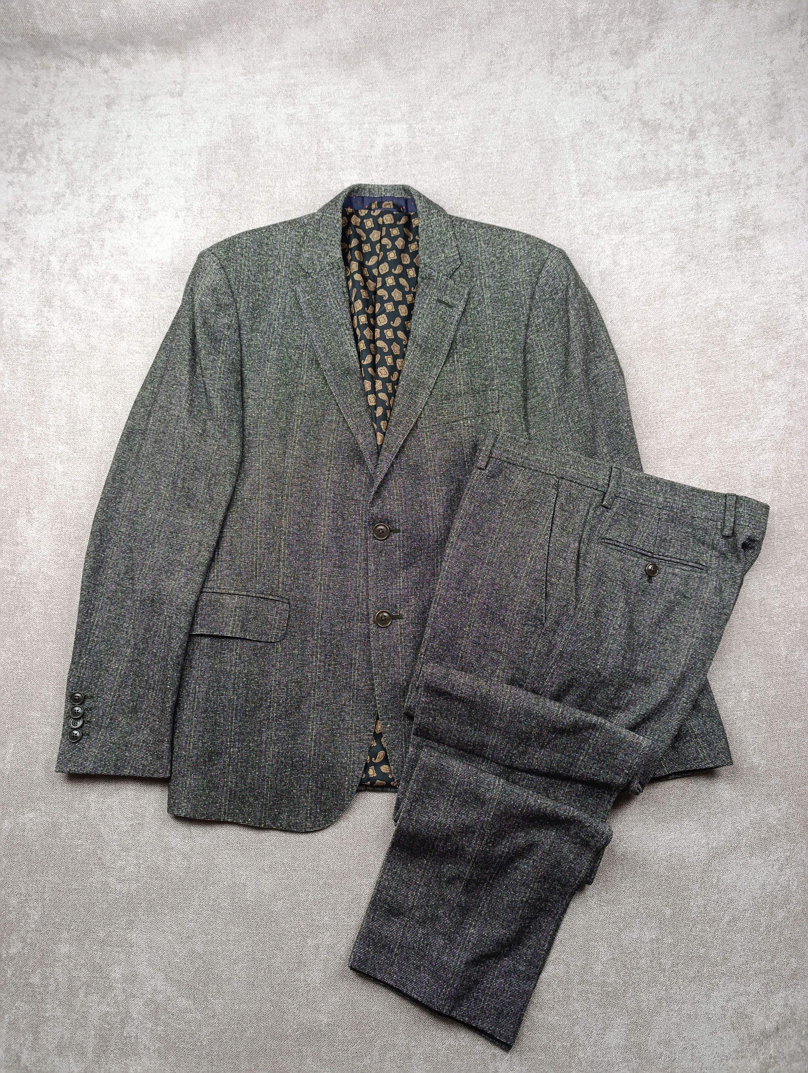 Etro Etro Milano Mens Classic Wool/Silk Suit Size 50R - 1 Thumbnail