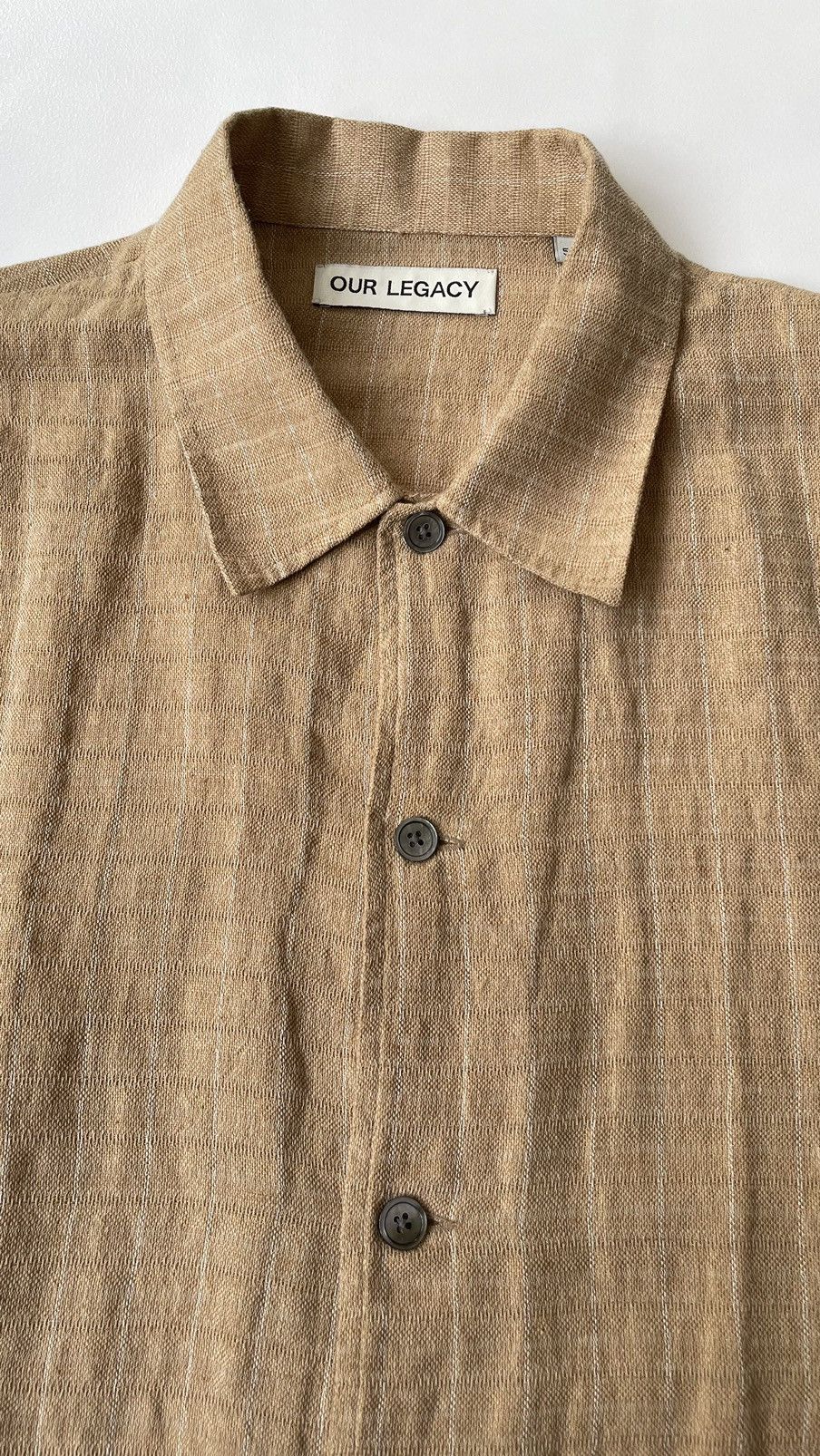 Our Legacy ‘Grid Check Linen’ Elder Shirt Size US S / EU 44-46 / 1 - 3 Thumbnail