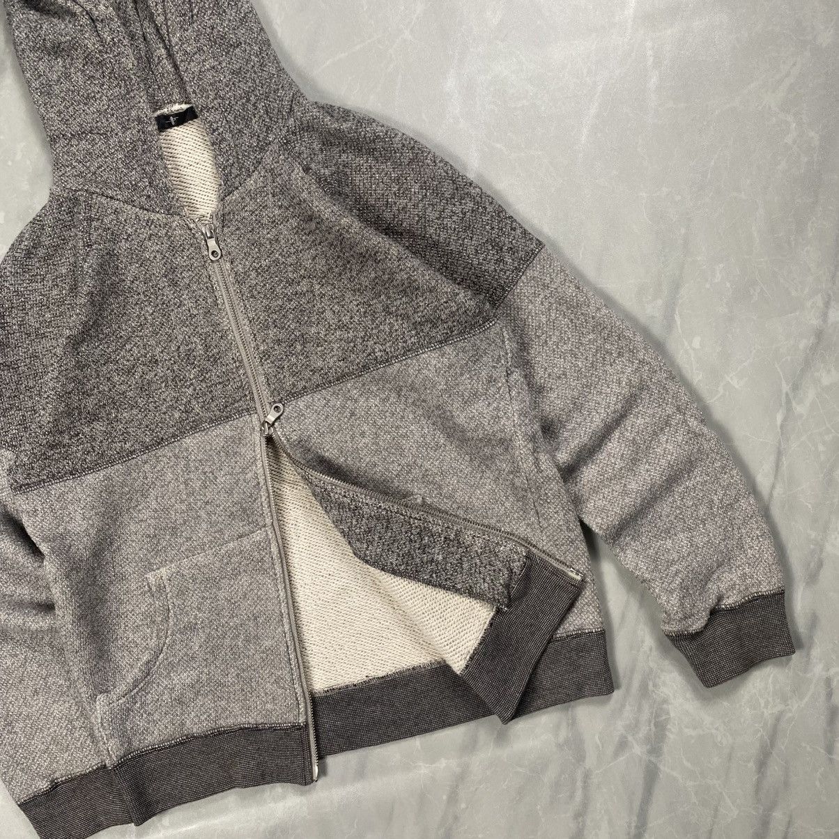 Japanese Brand Japan Grunge Rock Inspired Zip Up Knit Hooded Size US S / EU 44-46 / 1 - 2 Thumbnail