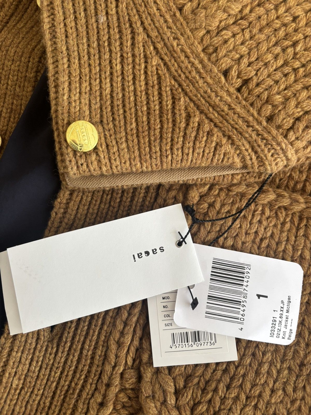 Carhartt × Sacai Carhartt WIP x Sacai Michigan Knit Jacket Size US S / EU 44-46 / 1 - 6 Thumbnail