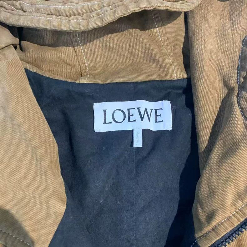 Loewe LOEWE FW21 Pure color quilting long sleeve polo shirt. Men Size US XL / EU 56 / 4 - 3 Thumbnail