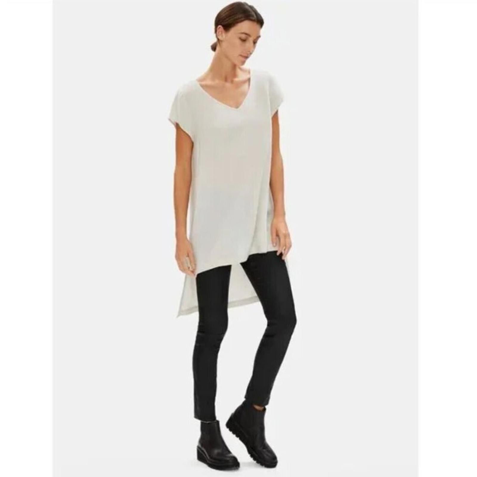 Eileen Fisher Eileen Fisher Black Wax Coated Skinny Pants 6 Mid Rise AS-IS Size 28" / US 6 / IT 42 - 9 Thumbnail