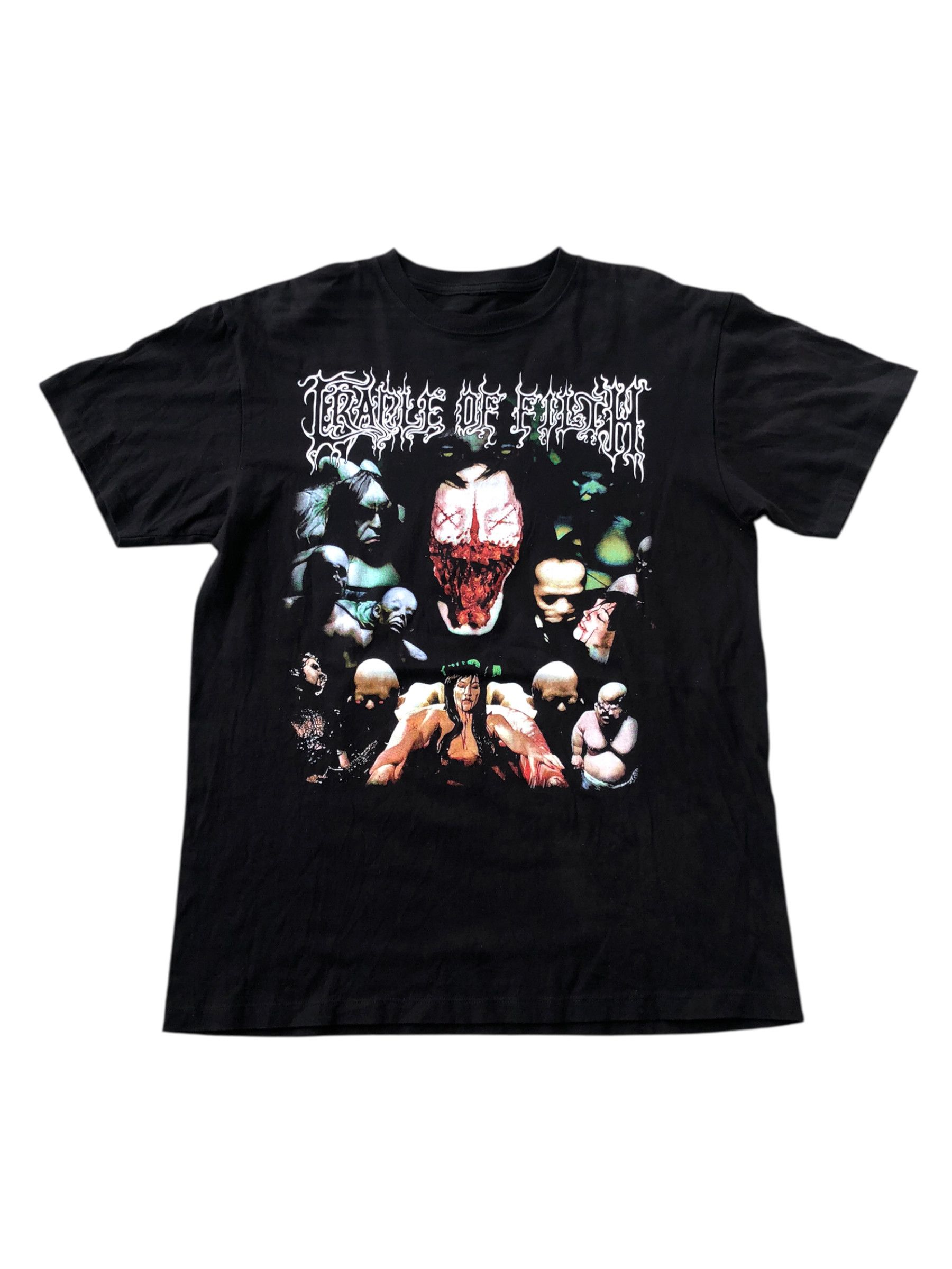 Band Tees 🔥Vtg Y2K CRADLE OF FILTH Canvas For A Lick Of Pain T-Shirt Size US L / EU 52-54 / 3 - 1 Thumbnail