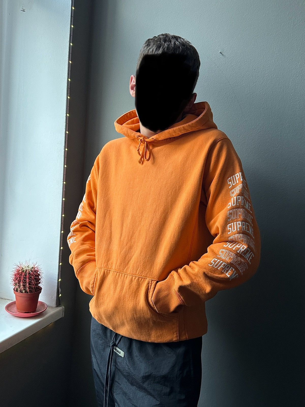 Orange hoodie supreme online