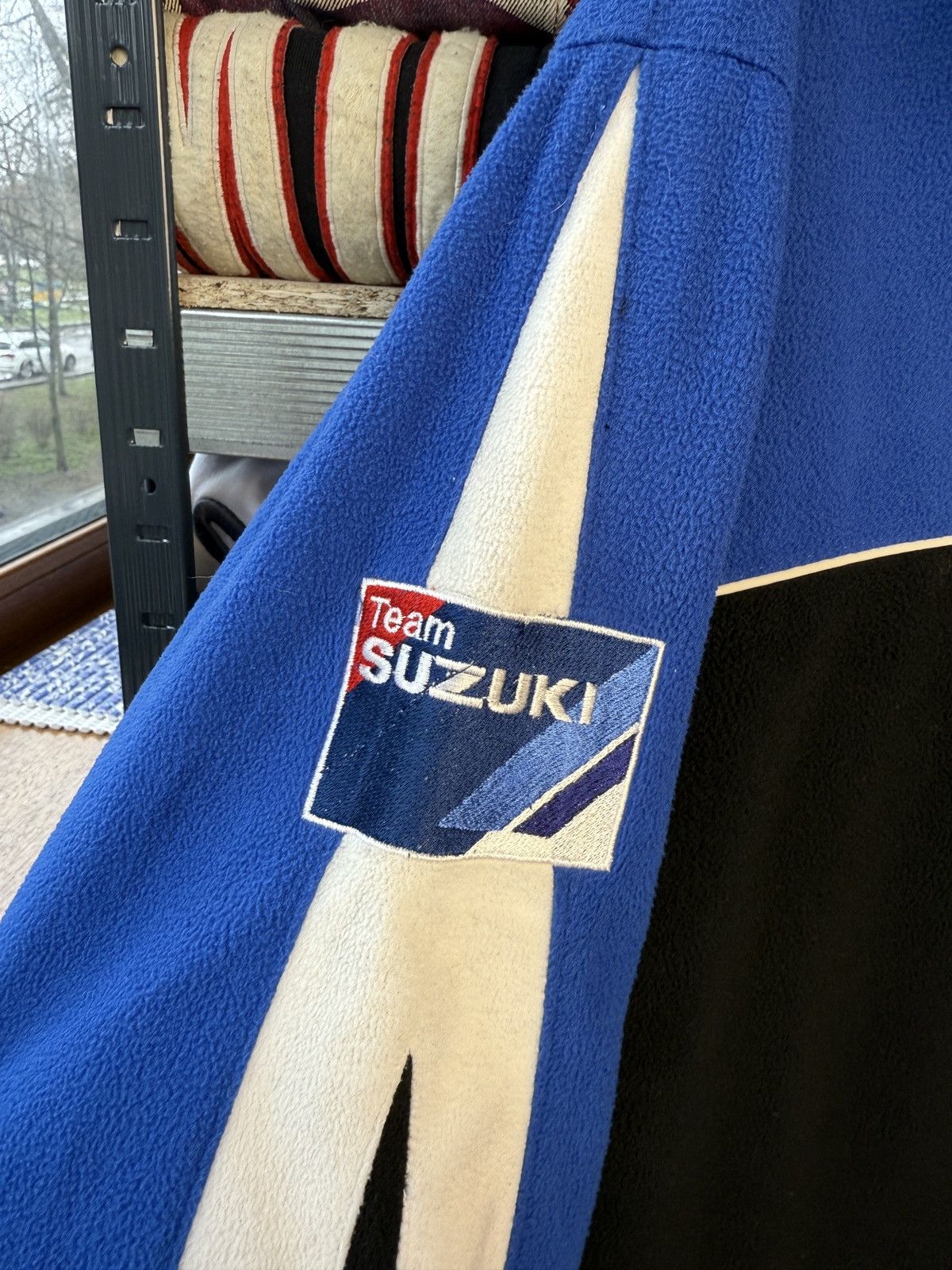 NASCAR × Vintage Vintage Suzuki Racing Fleece Jacket Nascar Big Logo Size US L / EU 52-54 / 3 - 5 Thumbnail