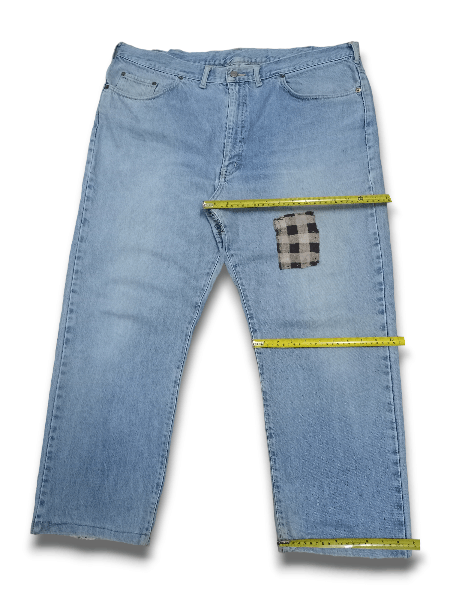 Edwin × Japanese Brand Vintage Edwin US Classic Baggy Patchwork Jeans Size US 41 - 10 Thumbnail