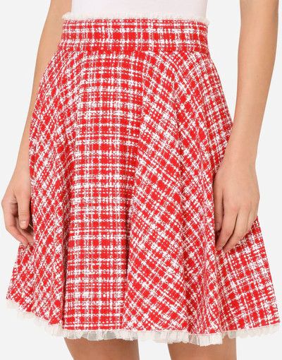 Dolce & Gabbana o1y0925 Mini Skirt in Red/White Size 30" / US 8 / IT 44 - 3 Thumbnail