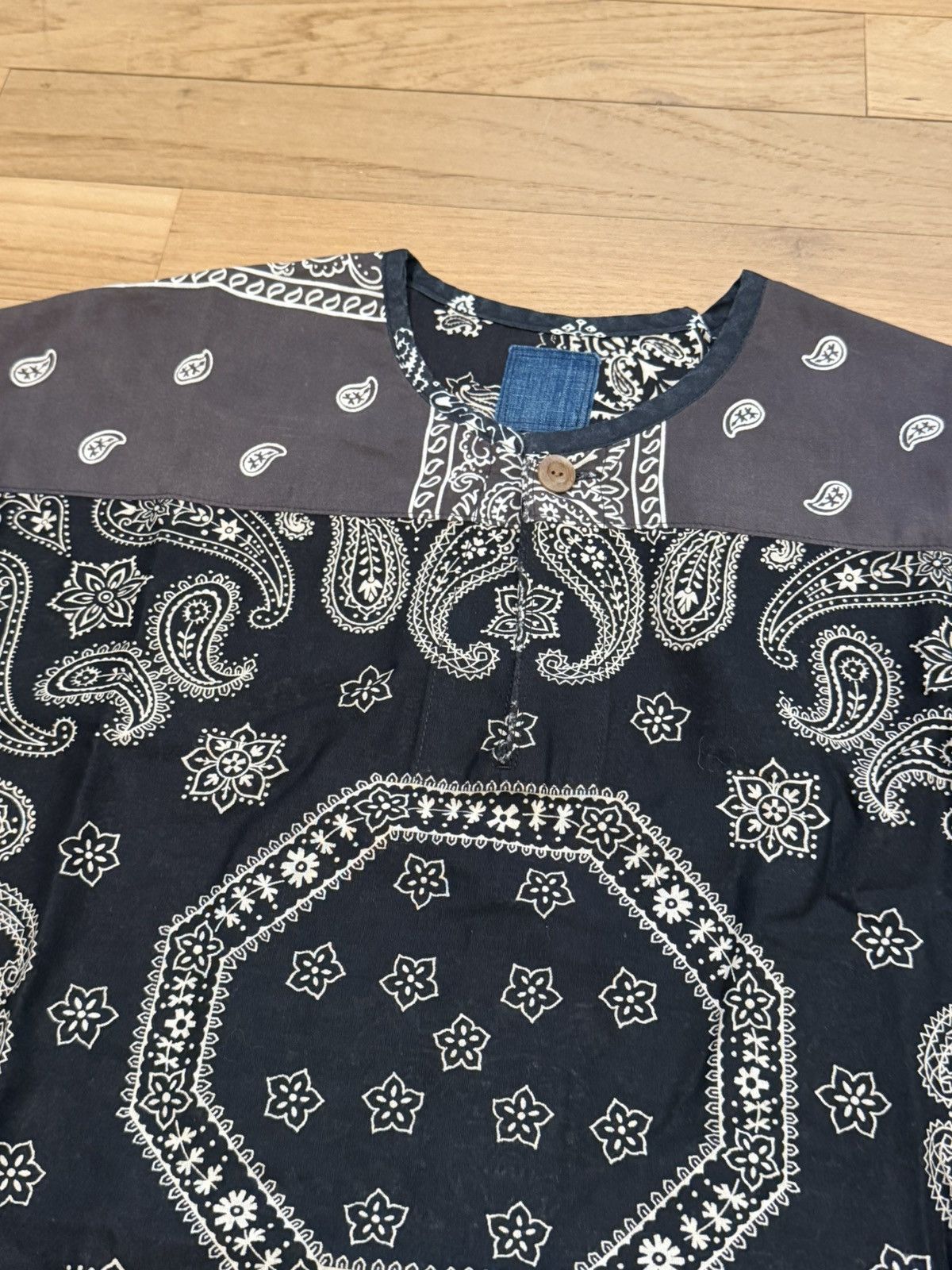 Visvim ICT kerchief tunic shirt black bandana Size US S / EU 44-46 / 1 - 2 Thumbnail