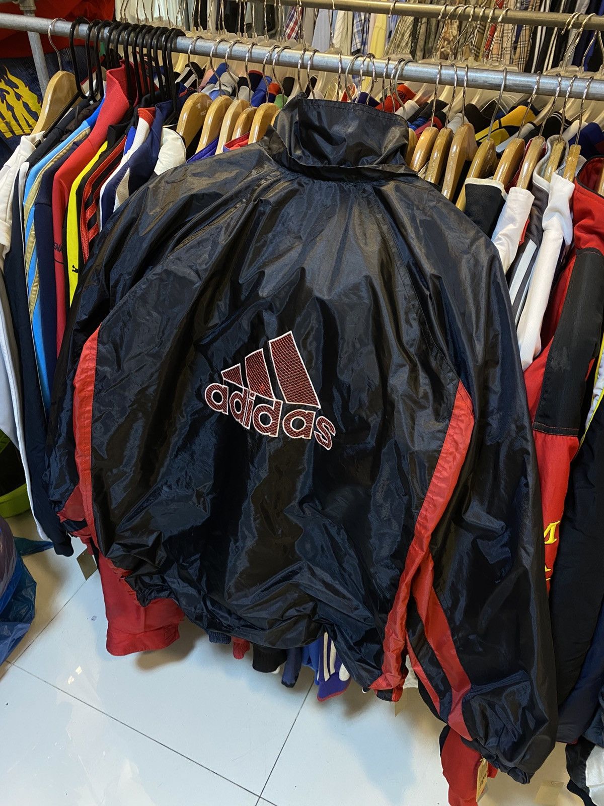 Adidas Vintage 90s AC Milan Jacket Size US XL / EU 56 / 4 - 3 Thumbnail