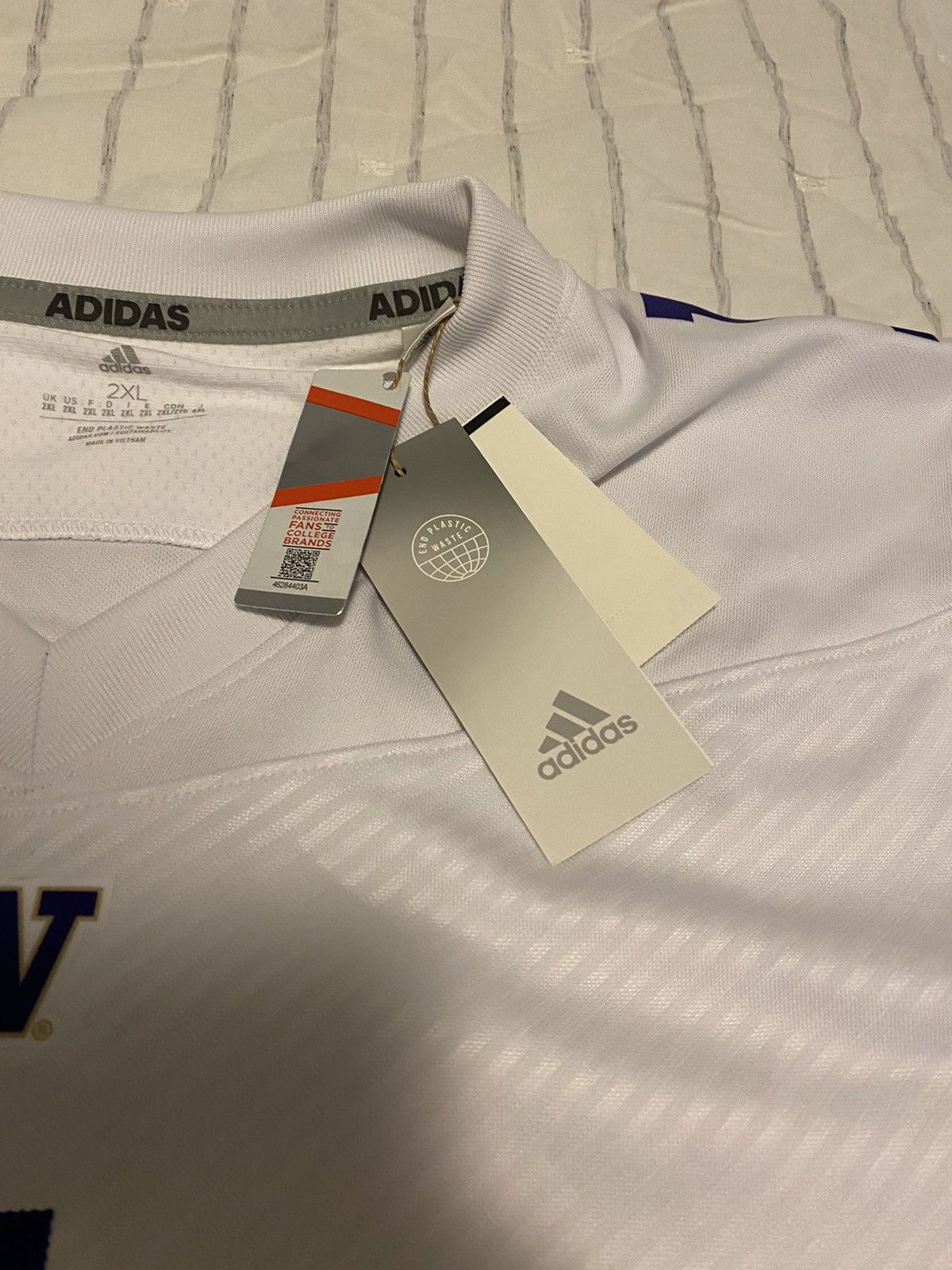 Adidas Adidas University of Washington Football Off-Field Jersey Size US XXL / EU 58 / 5 - 10 Thumbnail
