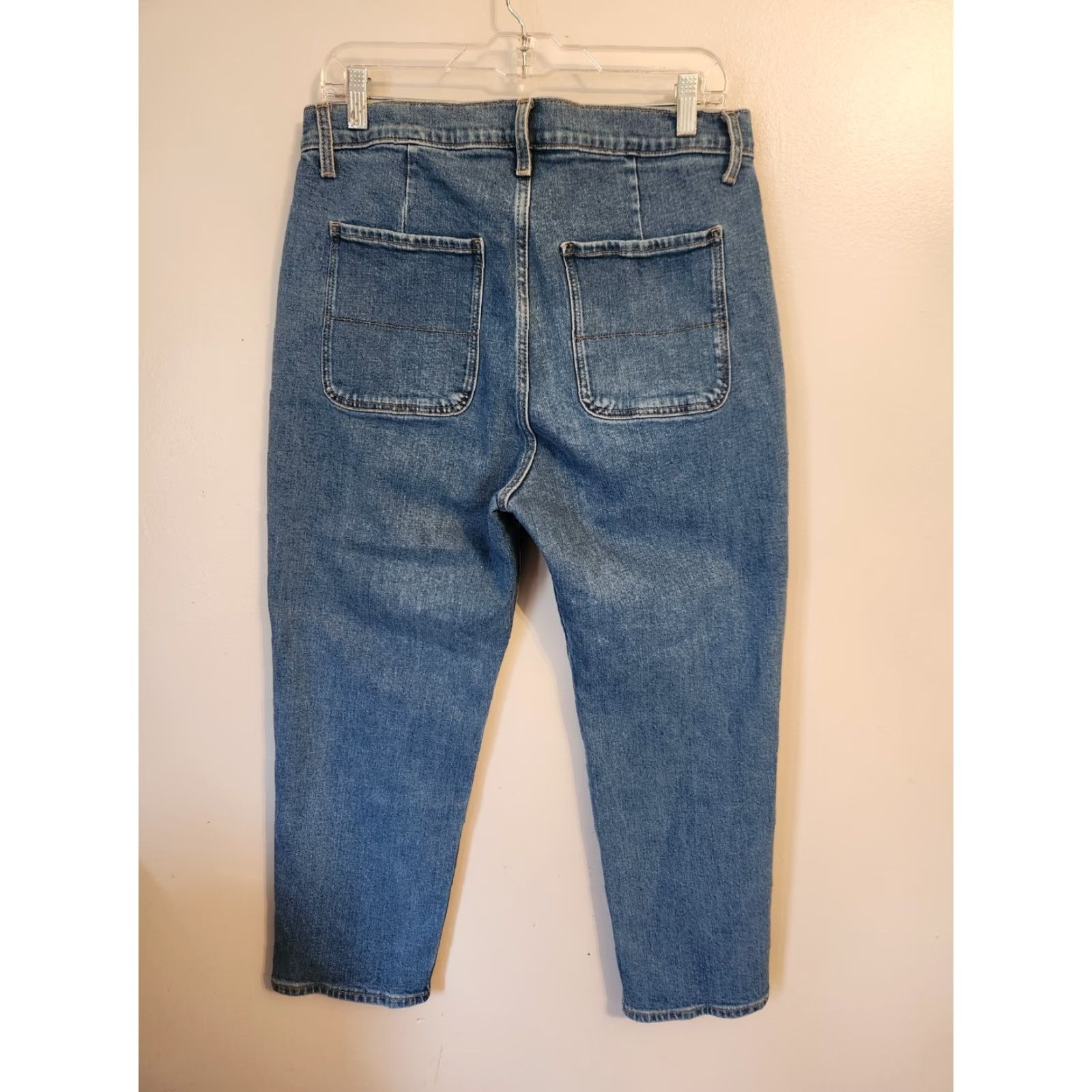 Old Navy Old Navy Sky Hi Straight Extra High Rise Secret Slim Jeans Womens Size 12 Petite Size 24" / US 00 / IT 34 - 5 Thumbnail