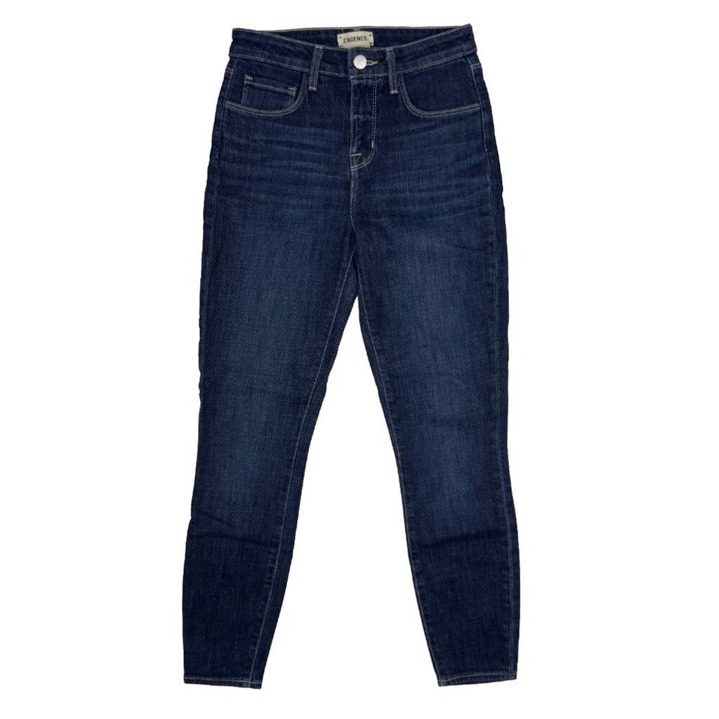 L'AGENCE L'AGENCE Margot High Rise Ankle Cropped Skinny Jeans Size 25 Size 24" / US 00 / IT 34 - 2 Thumbnail