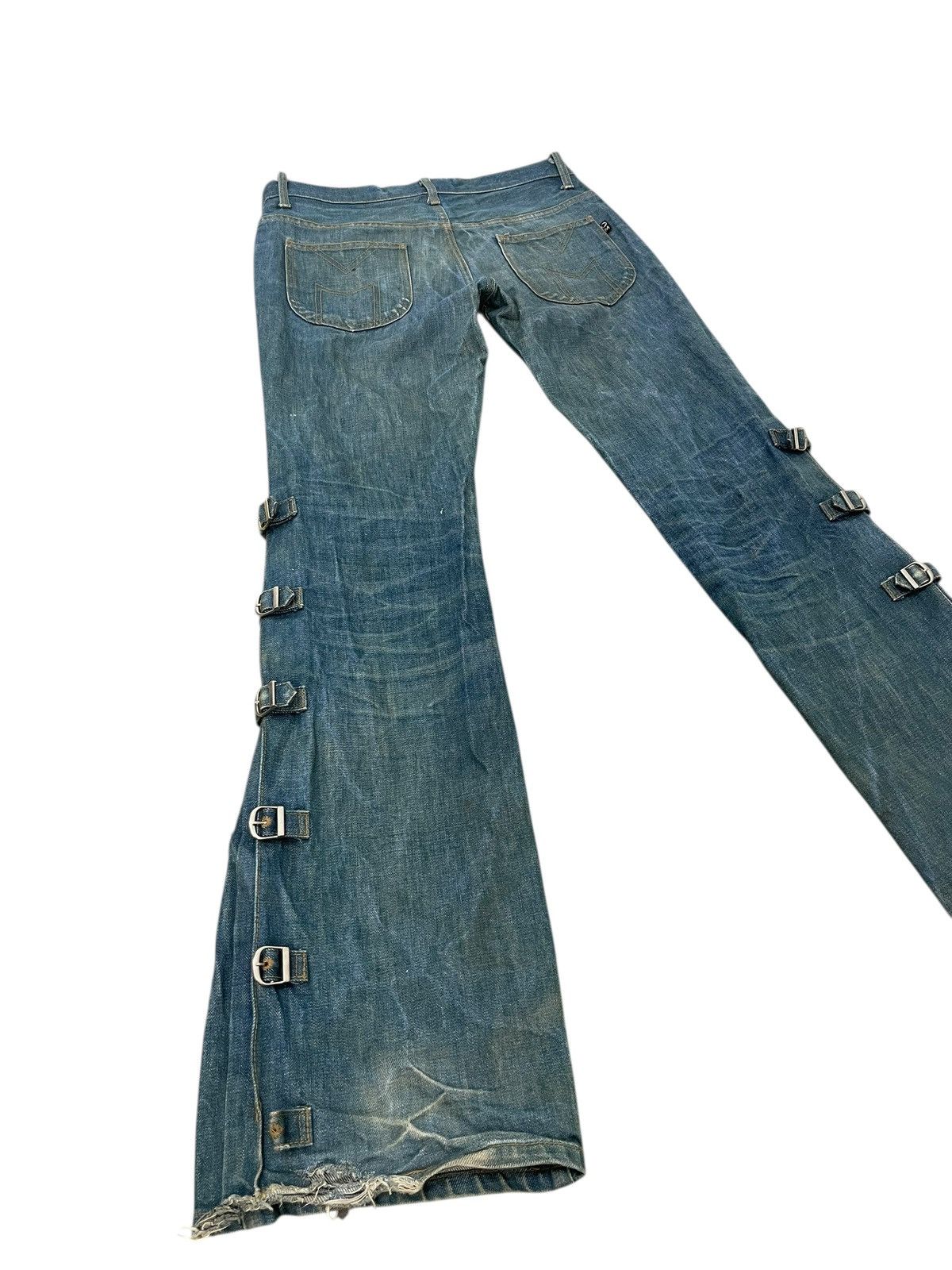Japanese Brand Flare Jeans Morgan Homme Faded Boot Cut Chrome hearts 2🟦7 Size US 32 / EU 48 - 3 Thumbnail