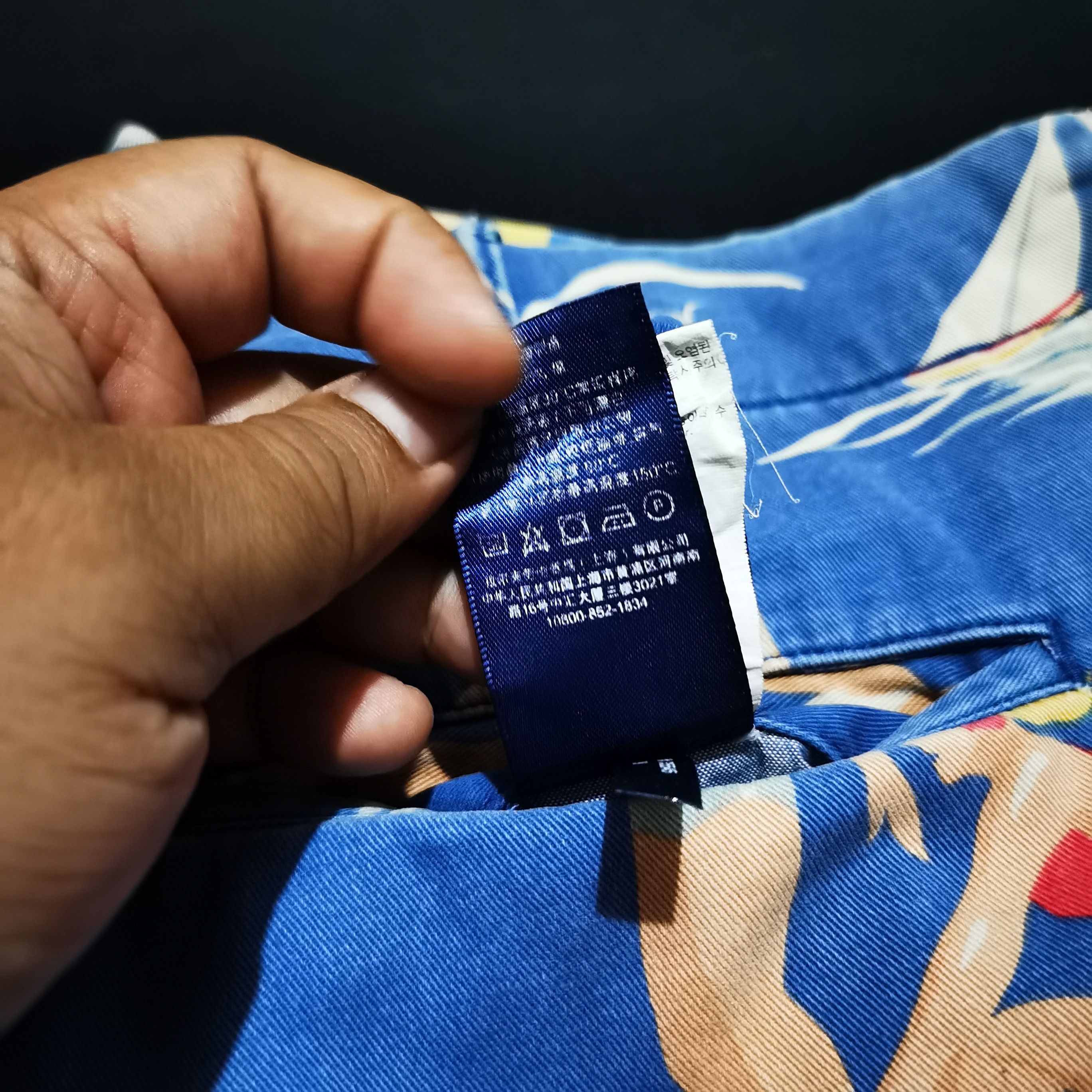 Polo Ralph Lauren × Vintage 90s Polo Ralph Lauren Printed Blue Beach Sail Umbrella Size US 34 / EU 50 - 9 Thumbnail