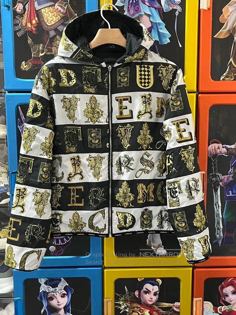 Versace Runway Printed Down Jacket.