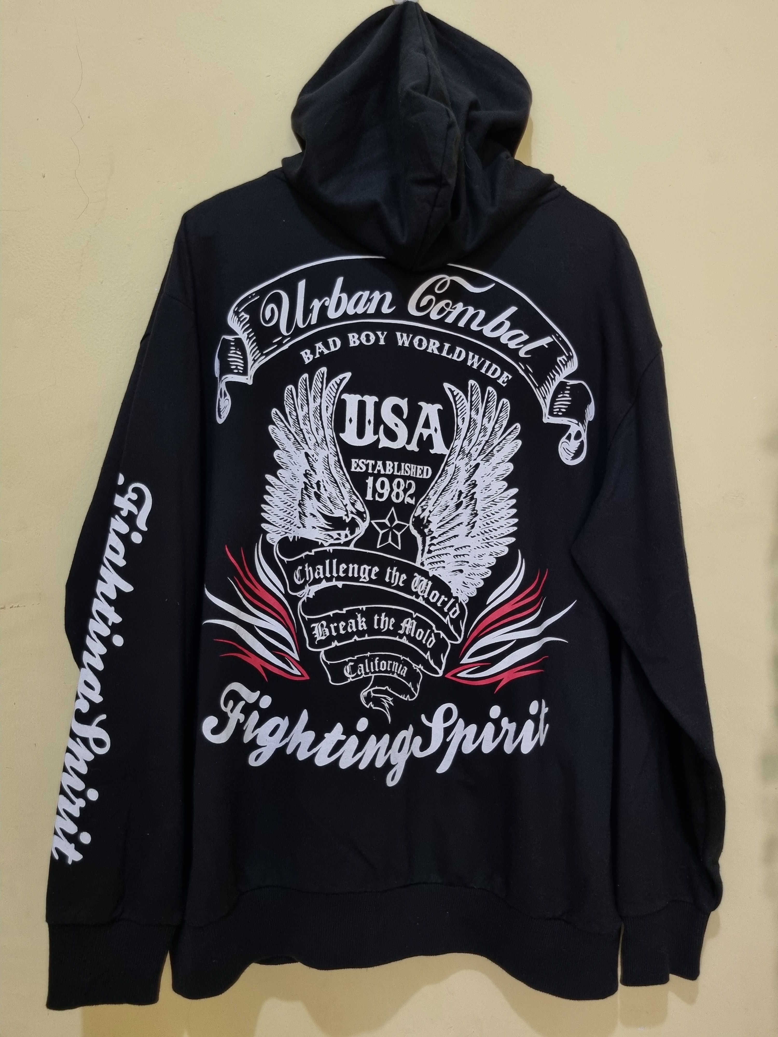 Vintage Y2K Bad boy Fighting Spirit Hoodie Zipper Size US XXL / EU 58 / 5 - 1 Thumbnail