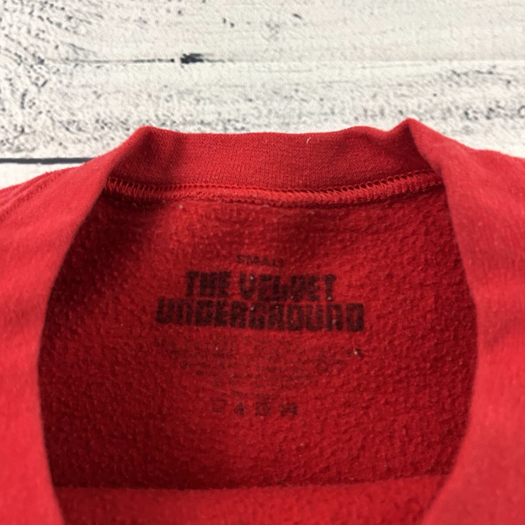 Velvet The Velvet Underground & Nico Pullover Sweatshirt Men’s Small Red Shirt Size US S / EU 44-46 / 1 - 2 Thumbnail