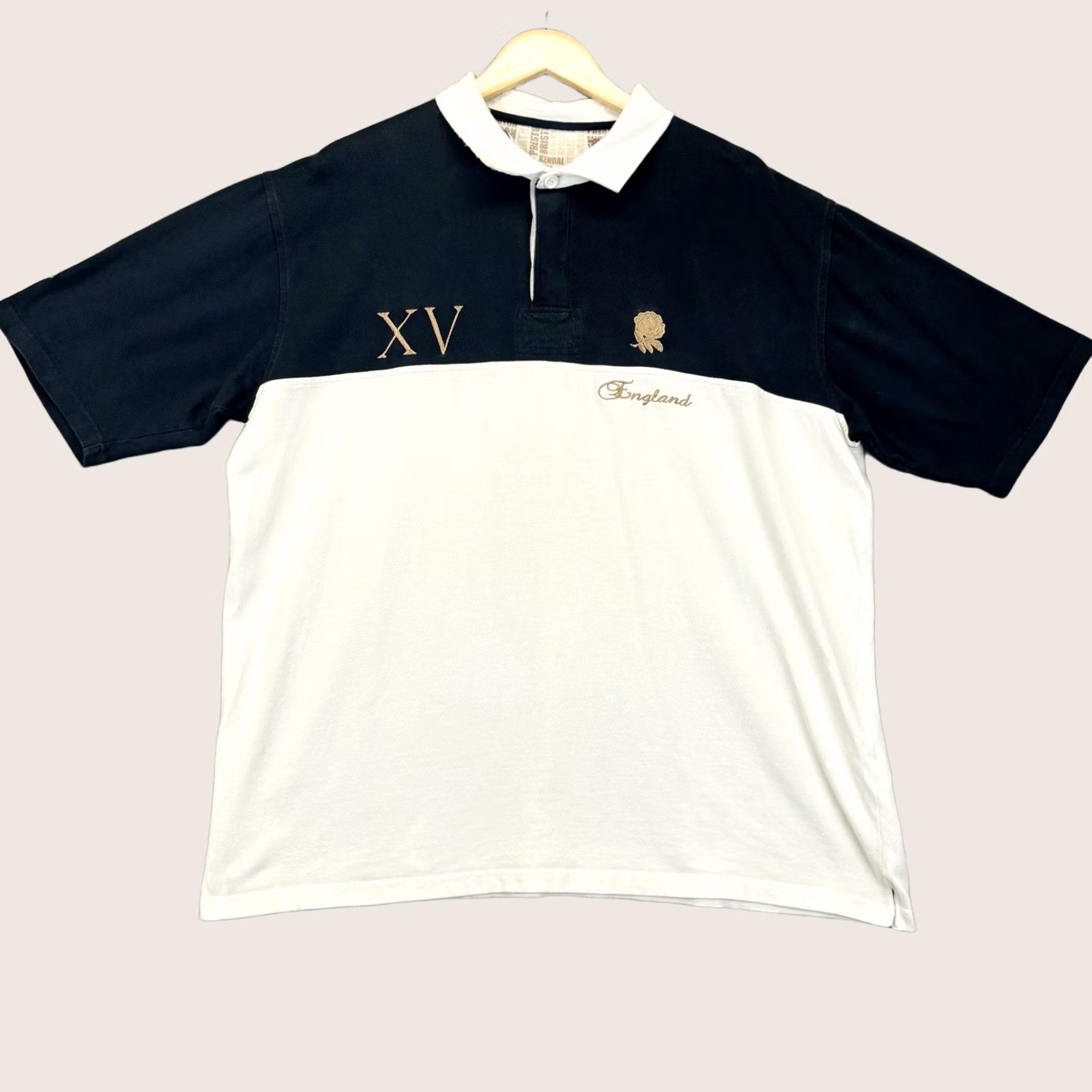 Cotton Traders Vintage Cotton Traders England Shirt Size 2XL Rugby Mens Navy White Size US XXL / EU 58 / 5 - 1 Thumbnail