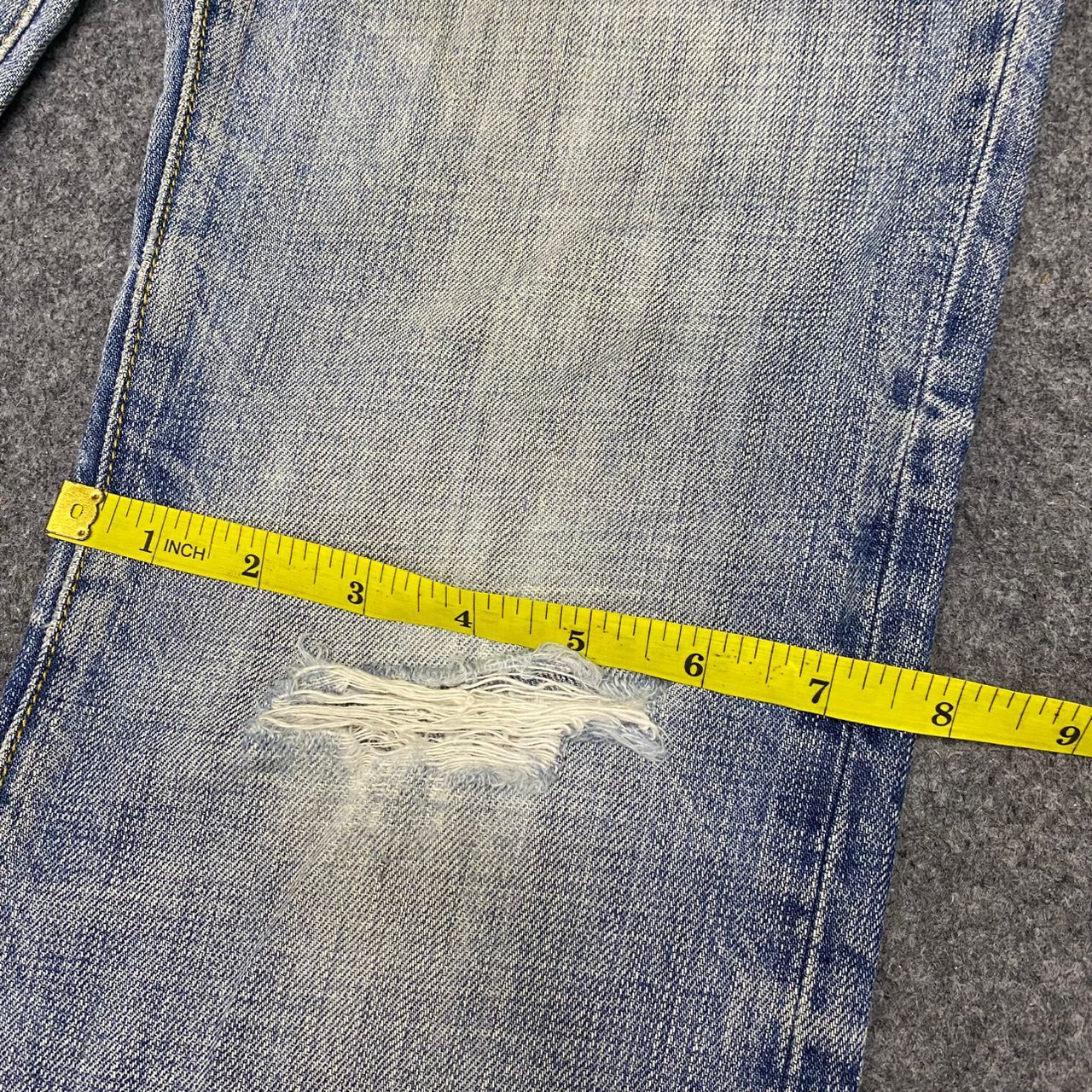 If Six Was Nine Flare Vintage The Gap Distressed Denim Size US 31 - 5 Thumbnail