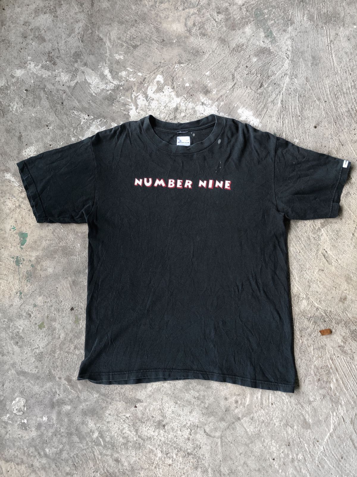 image of Number N Ine 1999 Number (N)Ine Rock Idol Tee in Faded Black, Men's (Size Large)