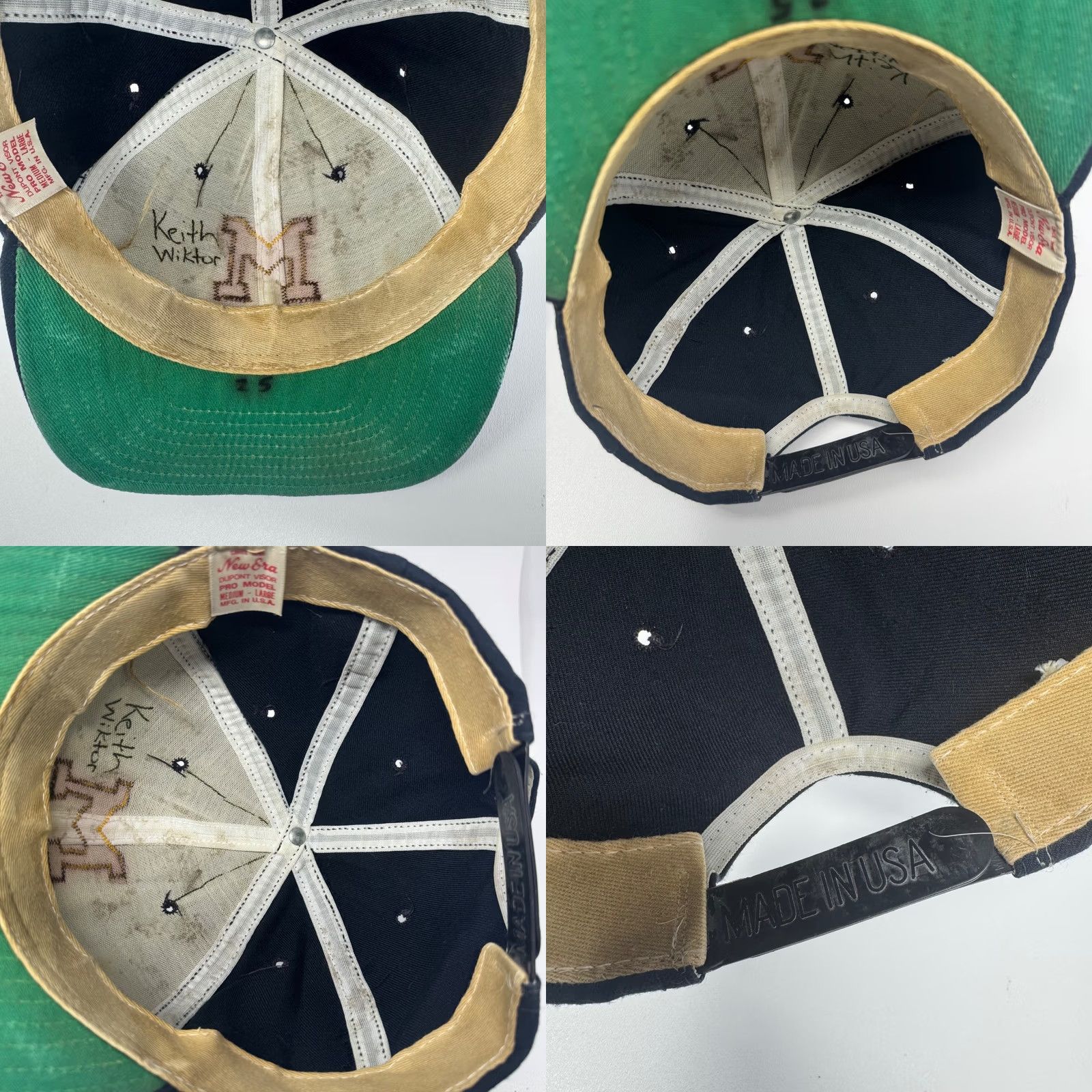 New Era VINTAGE New Era Hat Michigan Wolverines Navy Blue Pro Model Snapback USA Made Size ONE SIZE - 8 Thumbnail