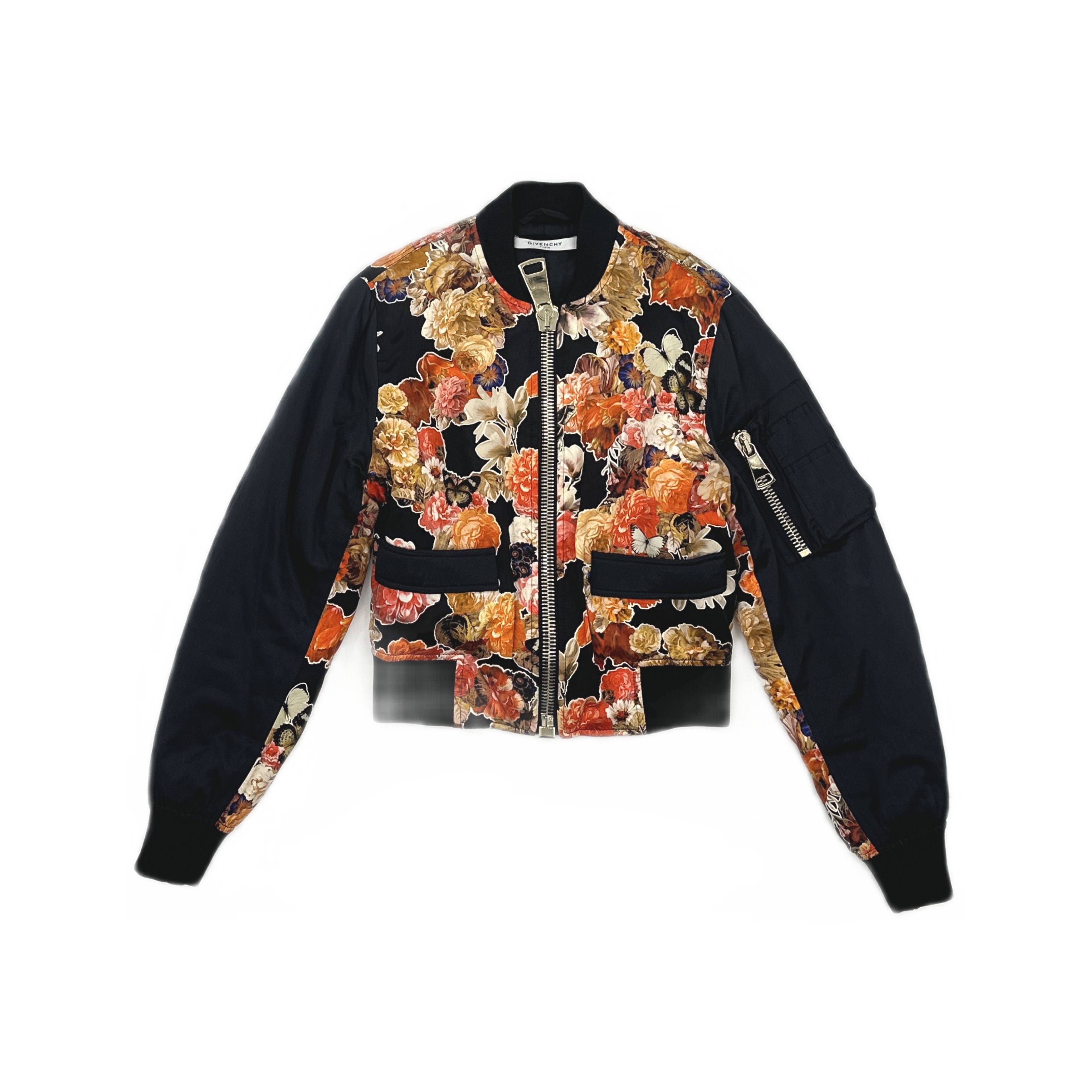 Givenchy Givenchy Floral Silk Bomber Jacket Size 36 Size XS / US 0-2 / IT 36-38 - 1 Thumbnail