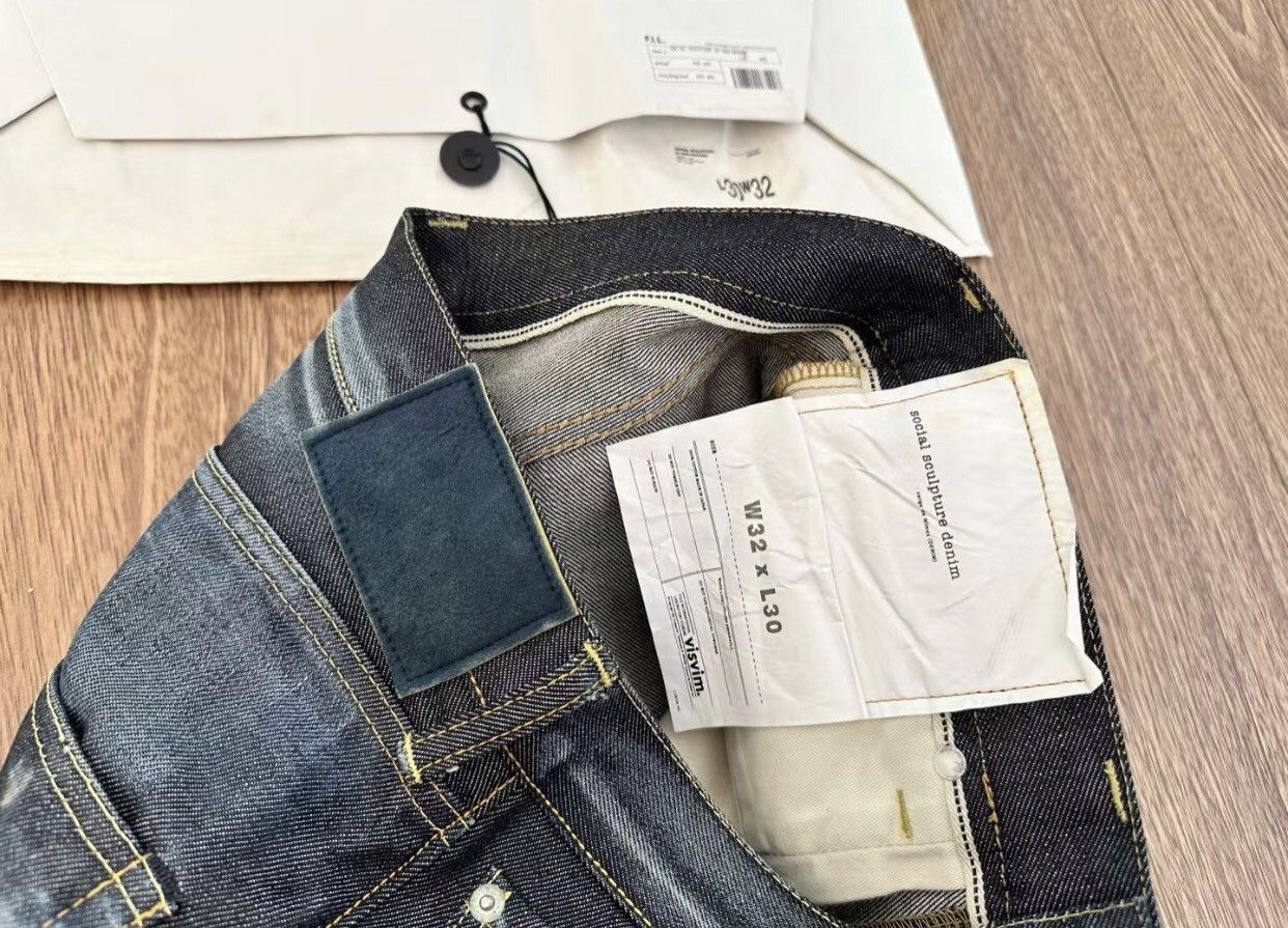 Visvim VISVIM SOCIAL SCULPTURE NON WASHED Yellow Mud Wash Jeans Size US 32 / EU 48 - 4 Thumbnail