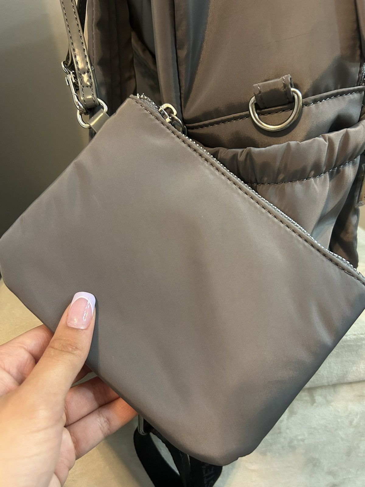 Steve Madden Steve Madden Water-Resistant Nylon Backpack-Detachable Pouch Size ONE SIZE - 3 Thumbnail