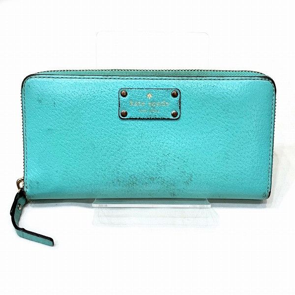 Kate Spade Kate Spade Neda Wellesley Leather Wallet Leather Long Wallet Wlru1153-464 Duty Free For Usa in Blue, Women's