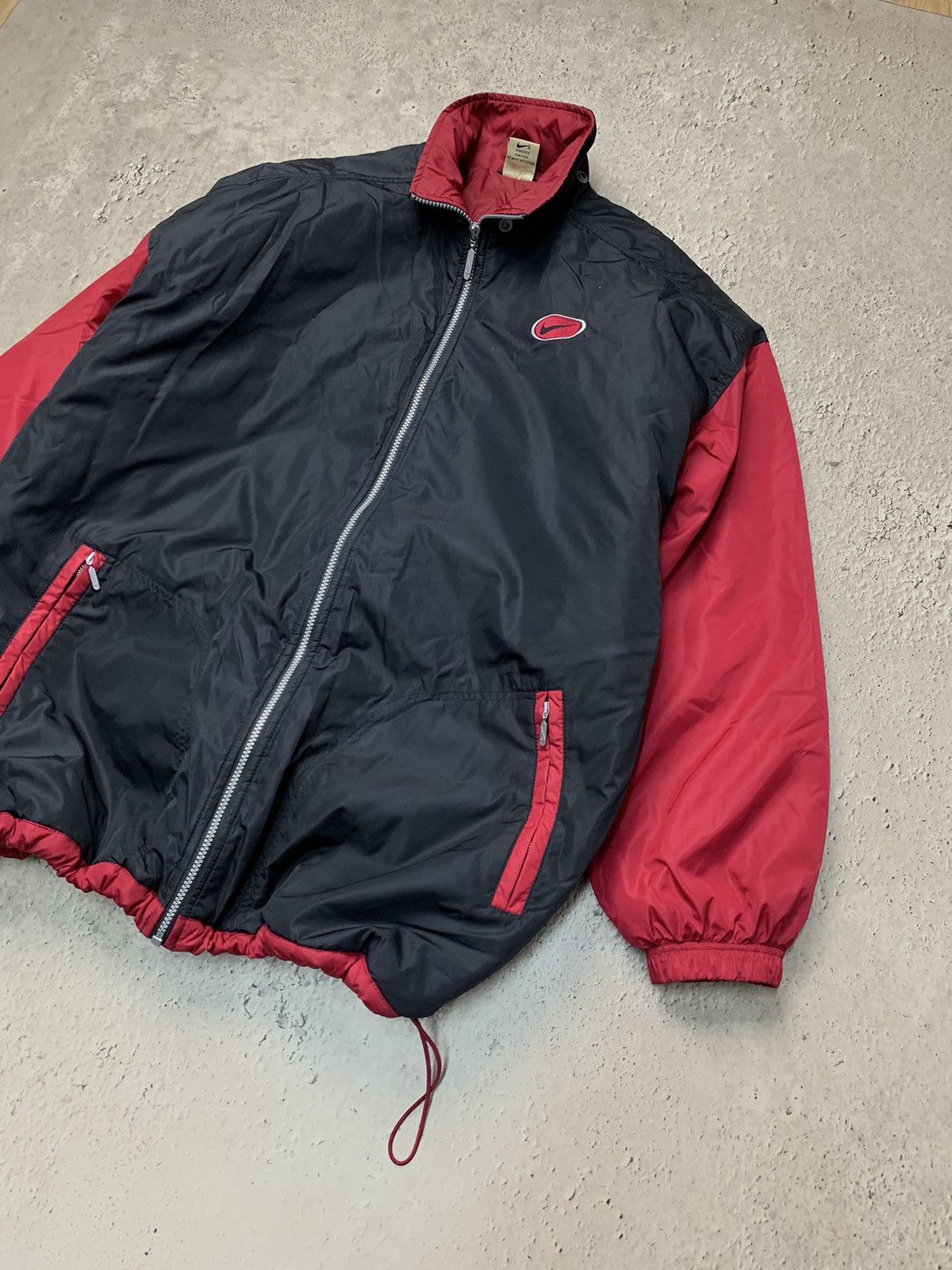 Nike × Vintage Vintage Y2K Nike Down Jacket Puffer 90s Swoosh Black Nike Size US XL / EU 56 / 4 - 6 Thumbnail