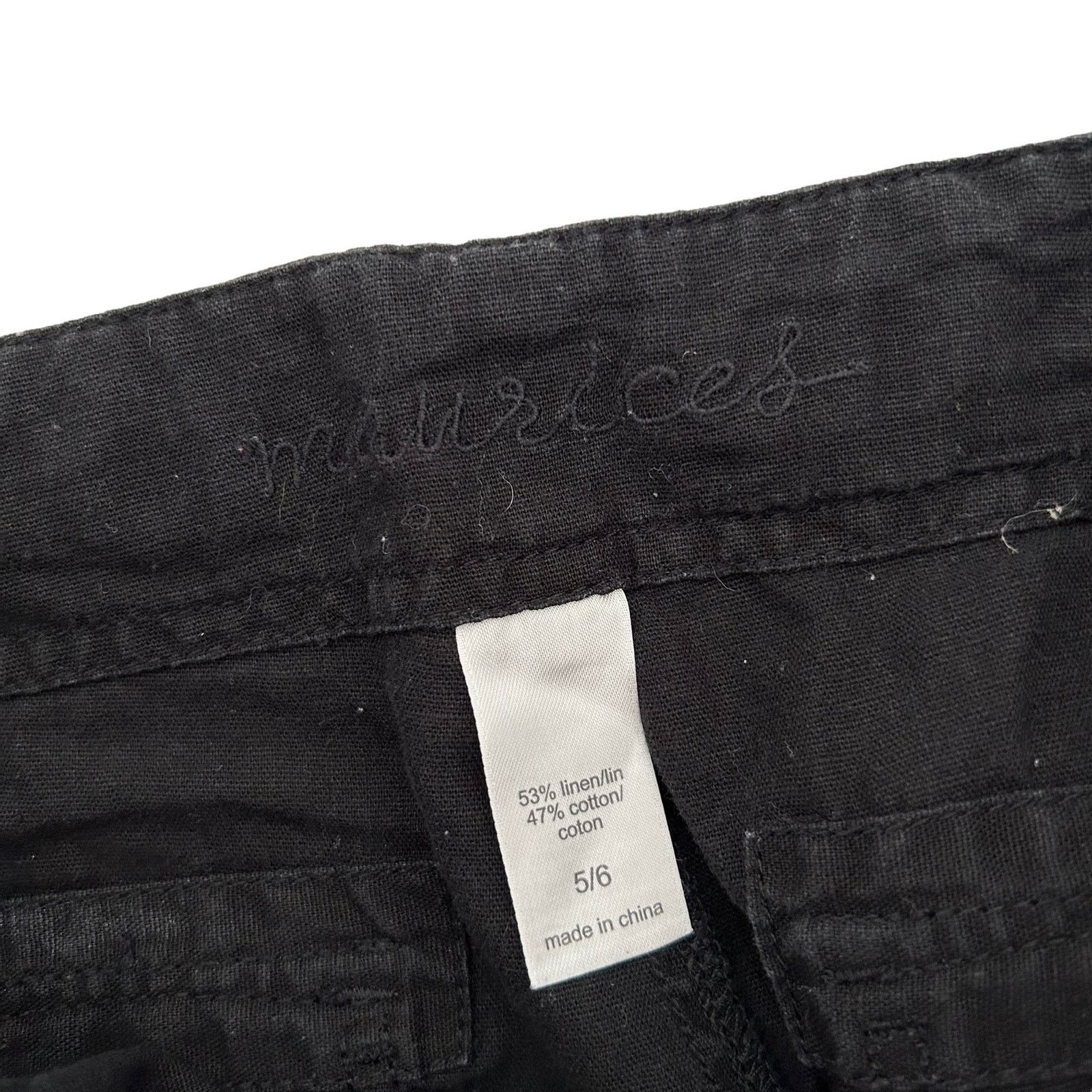 Other Maurices Black Linen Blend Capris Sz 5/6 Size 28" / US 6 / IT 42 - 2 Thumbnail