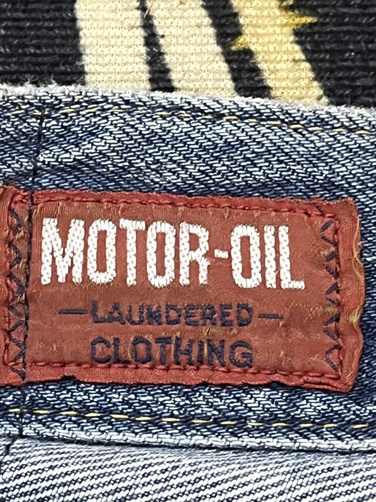 JNCO × Japanese Brand × Southpole Vintagw Motor-Oil Baggy Button Fly Denim Size US 31 - 10 Thumbnail