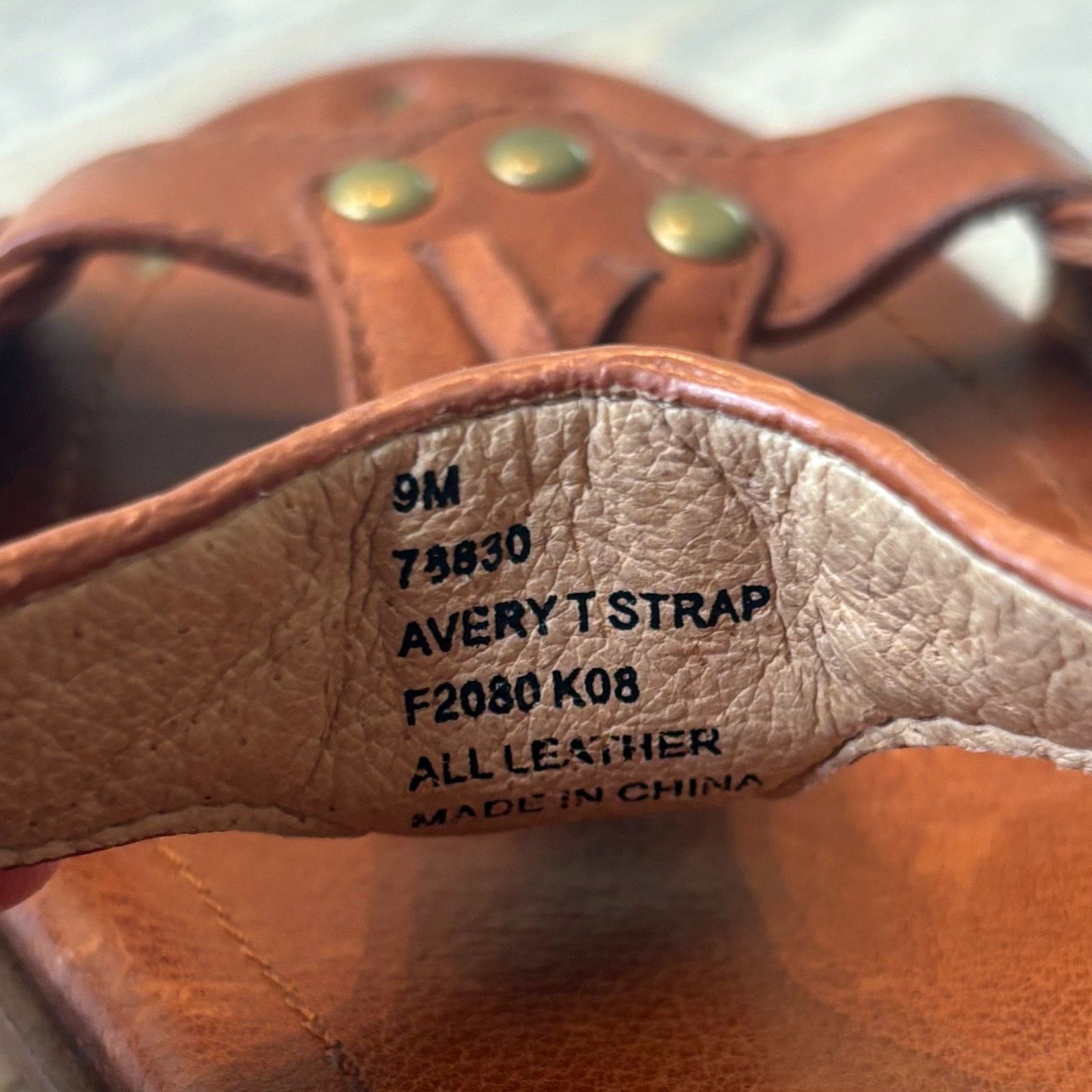 Frye Frye Avery Strap Leather Brown Leather Sandals Size 9M 9 M Size US 9 / IT 39 - 11 Thumbnail