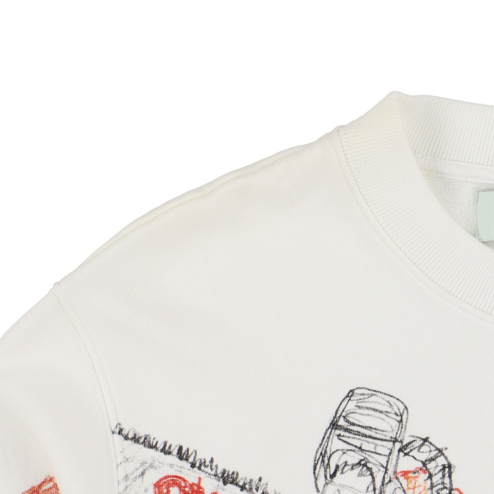 Off-White White Chainsaw Logo Print Sweatshirt Size US M / EU 48-50 / 2 - 6 Thumbnail