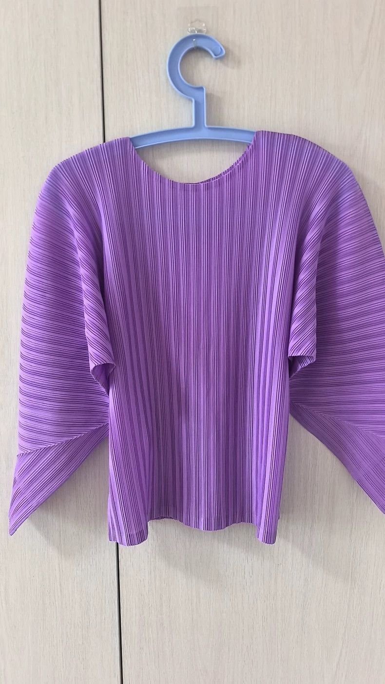 Issey Miyake Issey Miyake size:3 Purple ribbed top with pleated short s Size M / US 6-8 / IT 42-44 - 4 Thumbnail