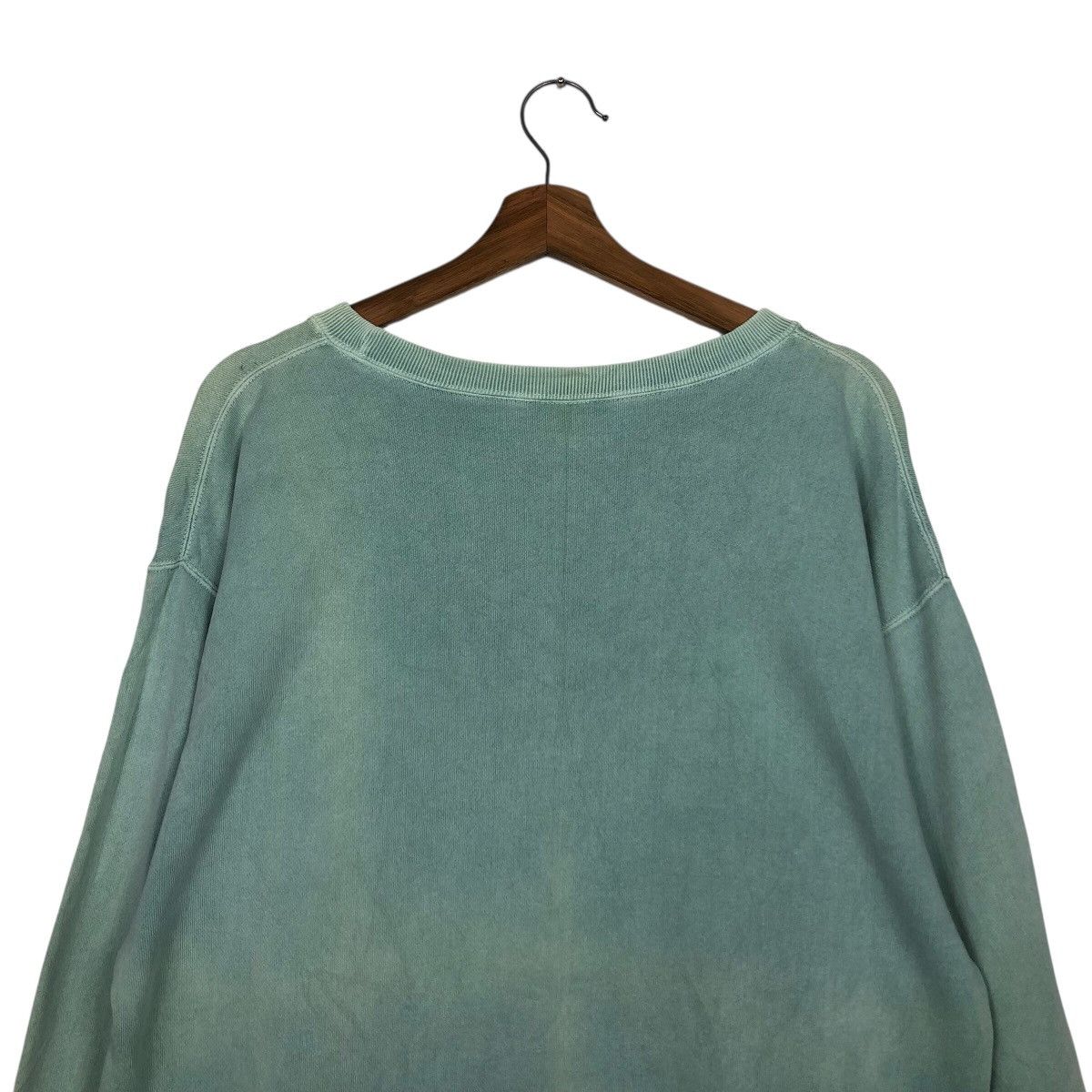 Japanese Brand Vintage Russell Athletic Green Sweatshirt FadedWash Crewneck Size US M / EU 48-50 / 2 - 10 Thumbnail