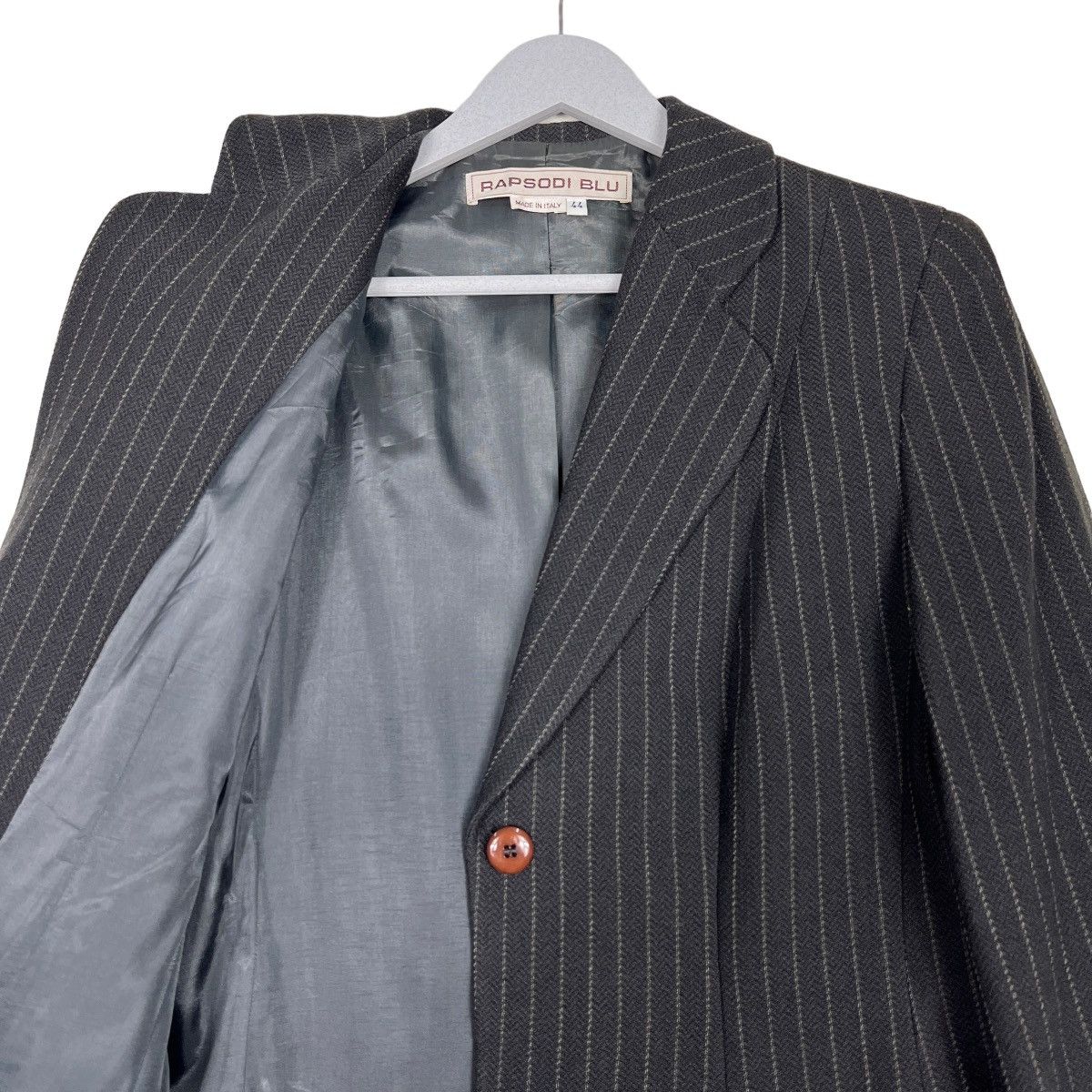 Designer 🔥 RAPSODI BLU STRIPE LAZER JACKET MADE IN ITALY Size US S / EU 44-46 / 1 - 11 Thumbnail