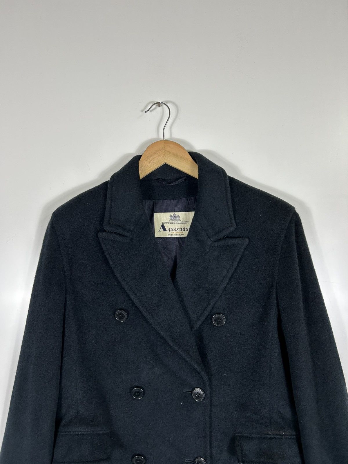 Aquascutum ⚡️Vintage Aquascutum London Wool Double Breast Coat Jacket Size US S / EU 44-46 / 1 - 4 Thumbnail