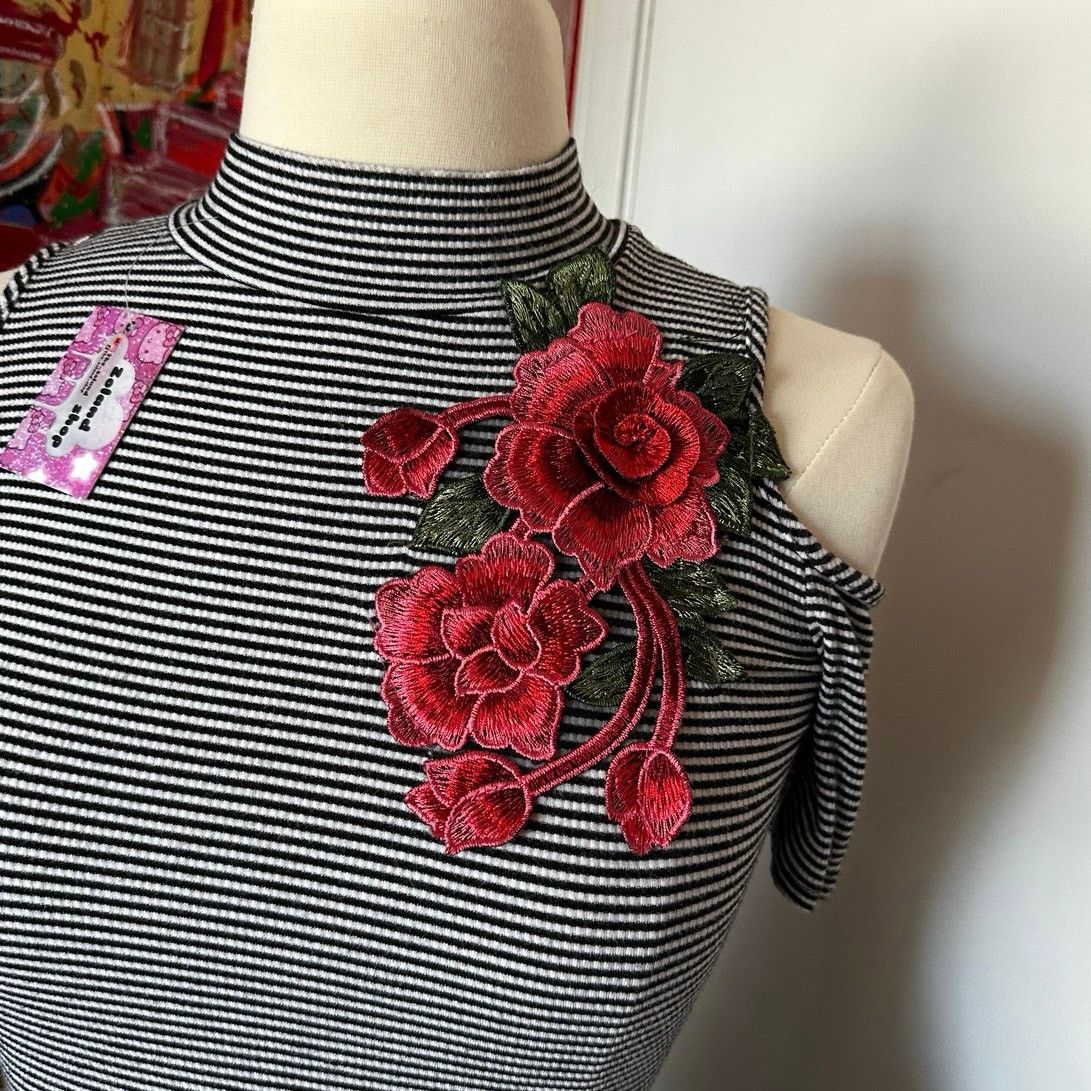 Other papaya white and black striped turtleneck shirt Size S / US 4 / IT 40 - 2 Thumbnail